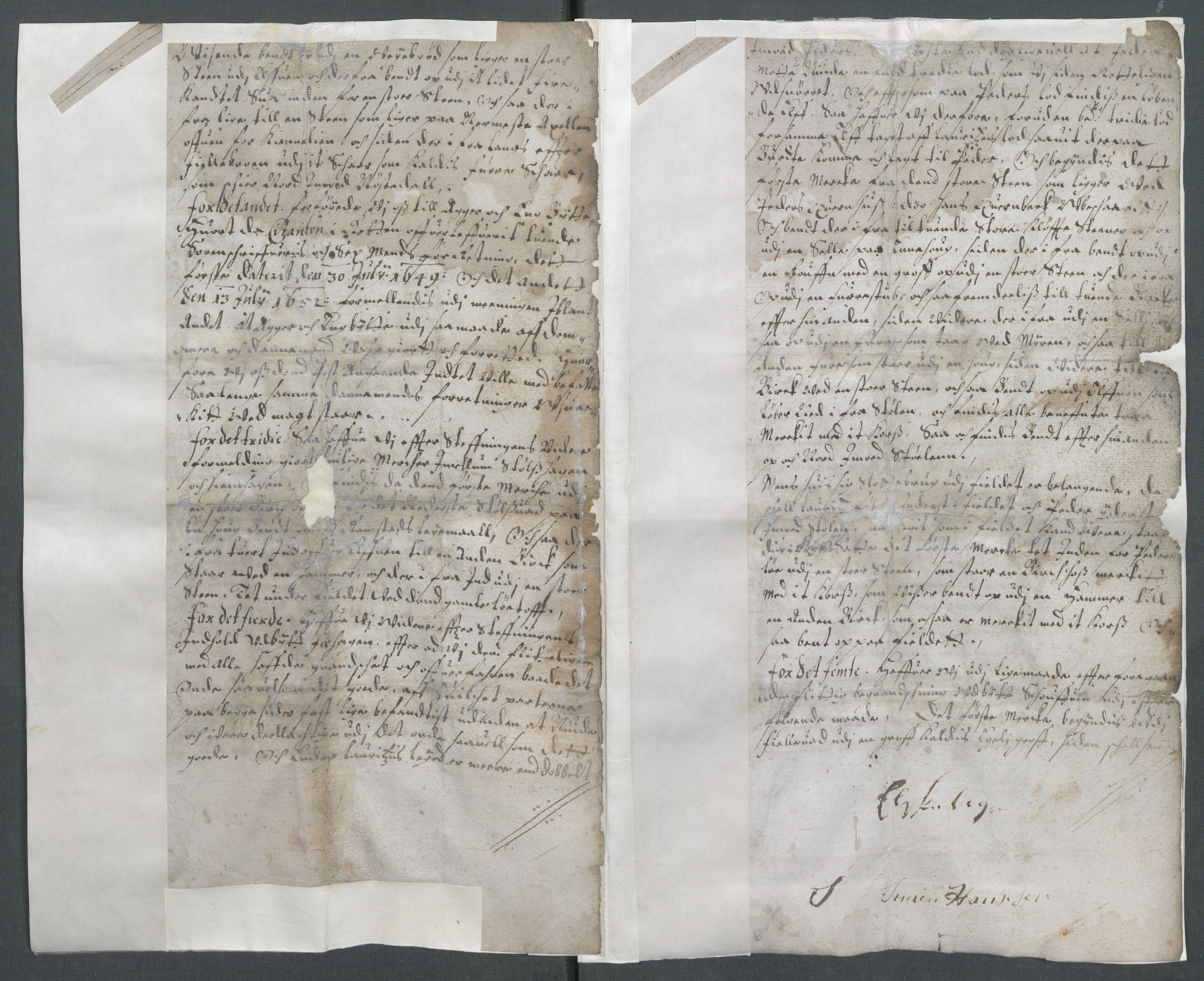 Riksarkivets diplomsamling, AV/RA-EA-5965/F02/L0166: Dokumenter, 1654-1656, p. 34
