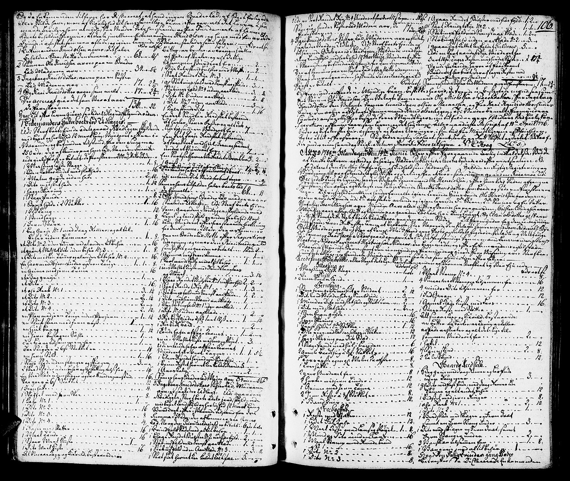 Orkdal sorenskriveri, SAT/A-4169/1/3/3Aa/L0008: Skifteprotokoller, 1782-1796, p. 105b-106a