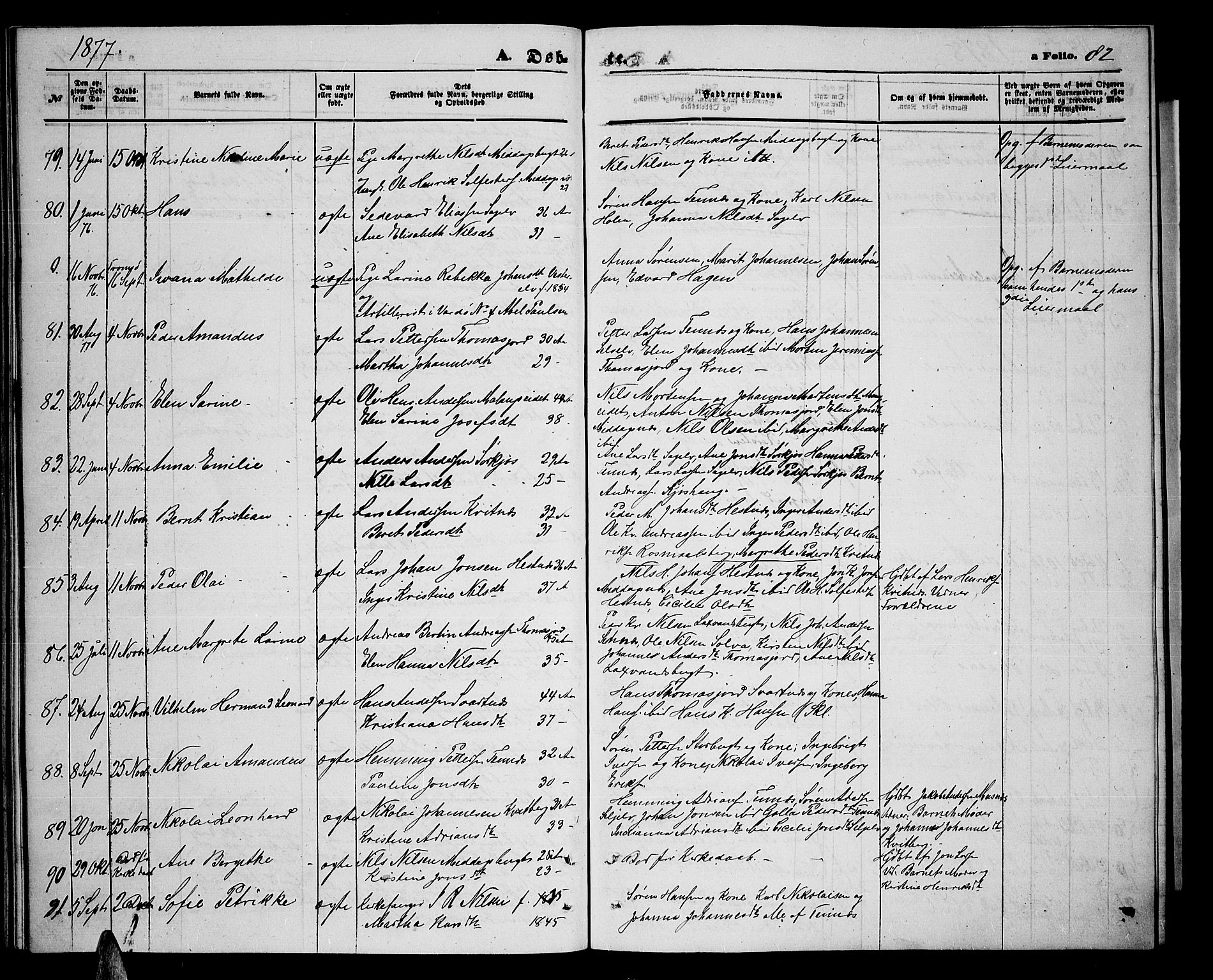 Balsfjord sokneprestembete, AV/SATØ-S-1303/G/Ga/L0006klokker: Parish register (copy) no. 6, 1863-1878, p. 82