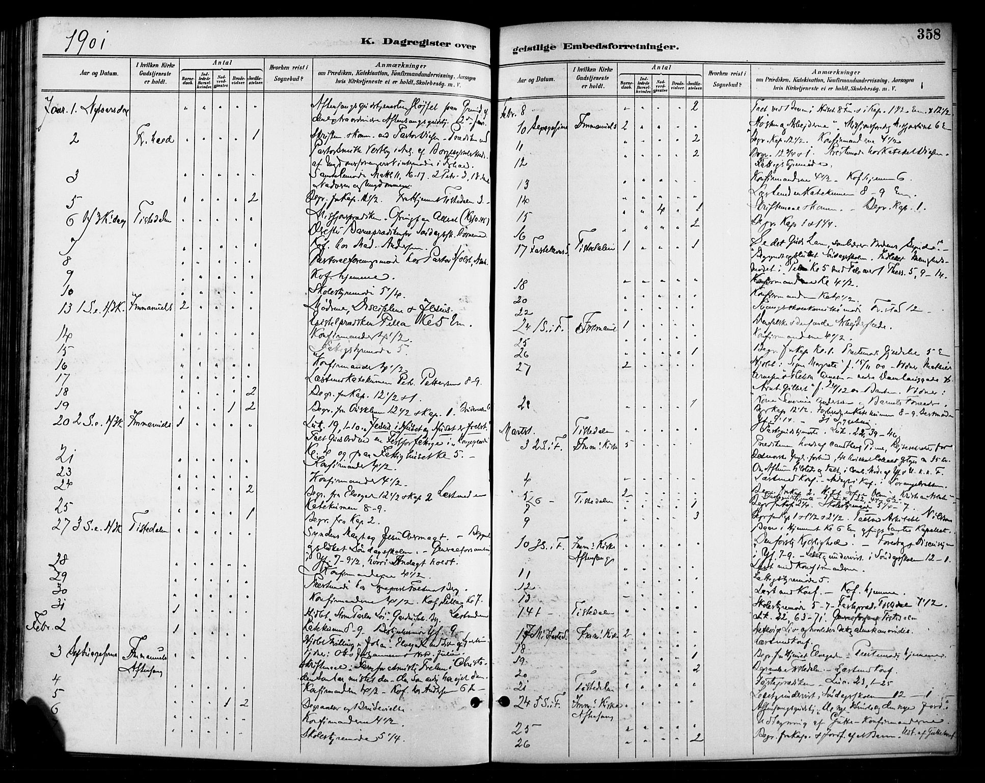 Halden prestekontor Kirkebøker, SAO/A-10909/F/Fa/L0014: Parish register (official) no. I 14, 1890-1906, p. 358
