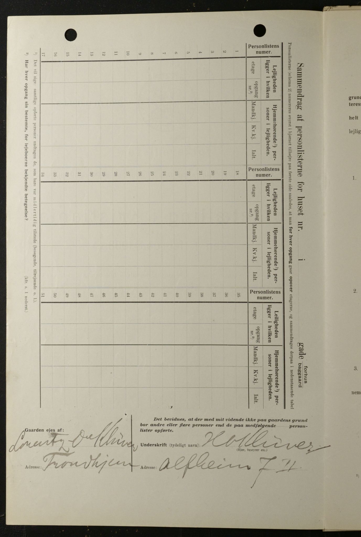 OBA, Municipal Census 1908 for Kristiania, 1908, p. 36735