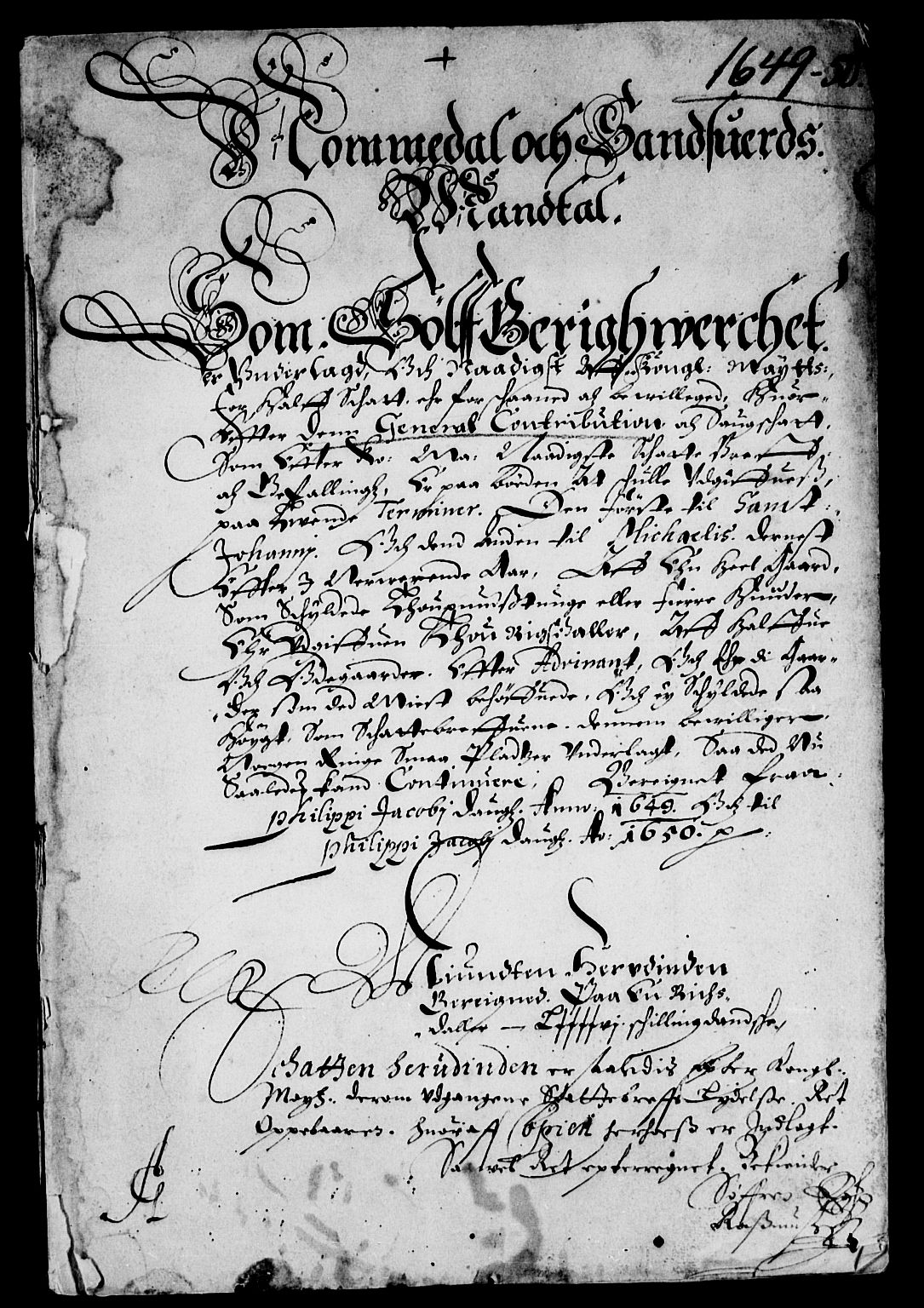 Rentekammeret inntil 1814, Reviderte regnskaper, Lensregnskaper, AV/RA-EA-5023/R/Rb/Rbn/L0004: Numedal og Sandsvær len, 1648-1656