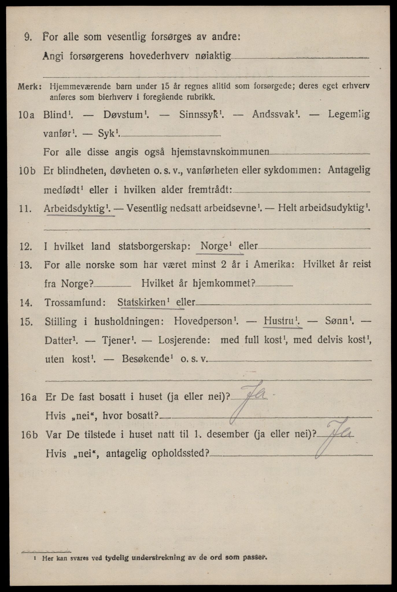 SAST, 1920 census for Lund, 1920, p. 1711