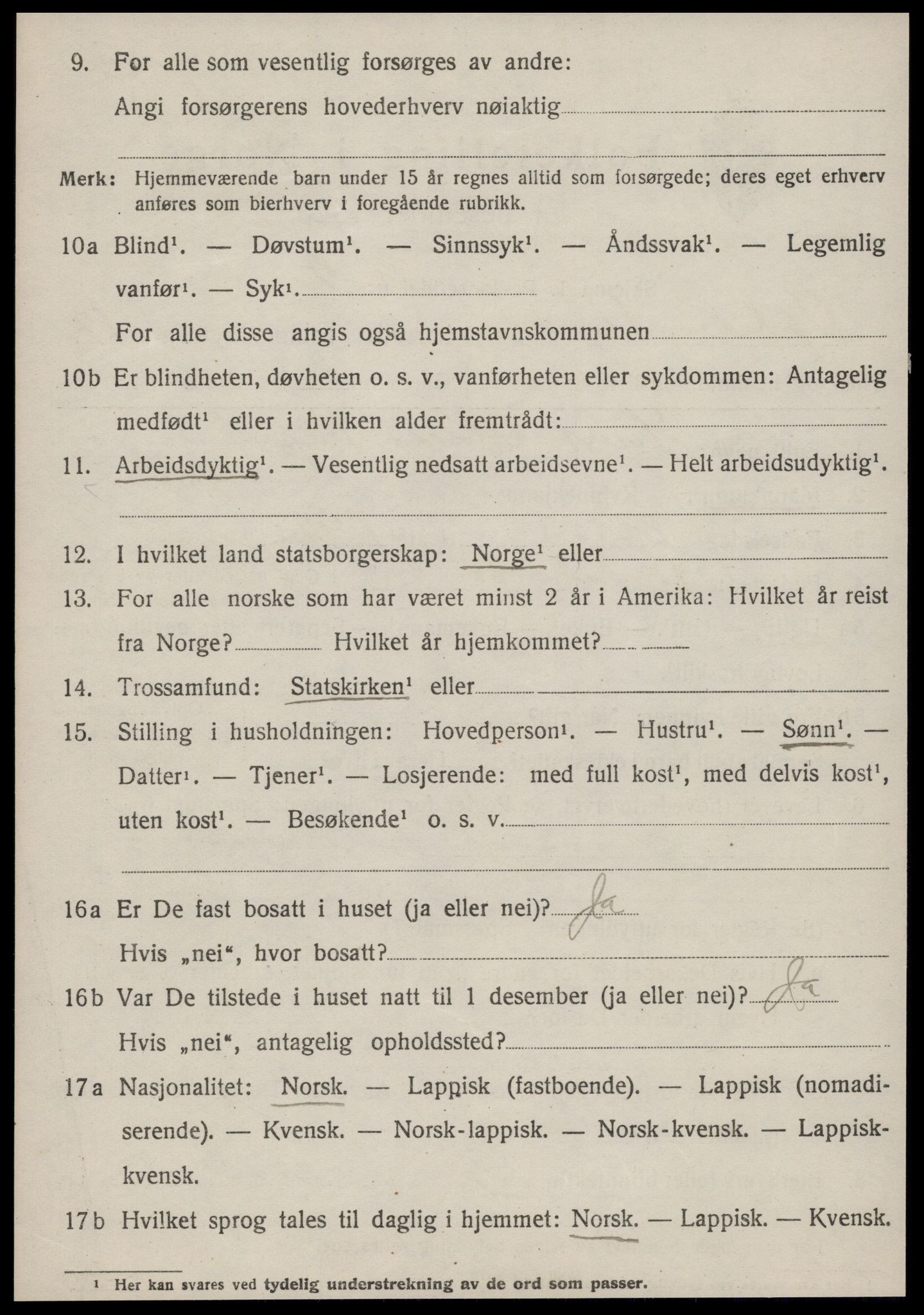 SAT, 1920 census for Oppdal, 1920, p. 10346