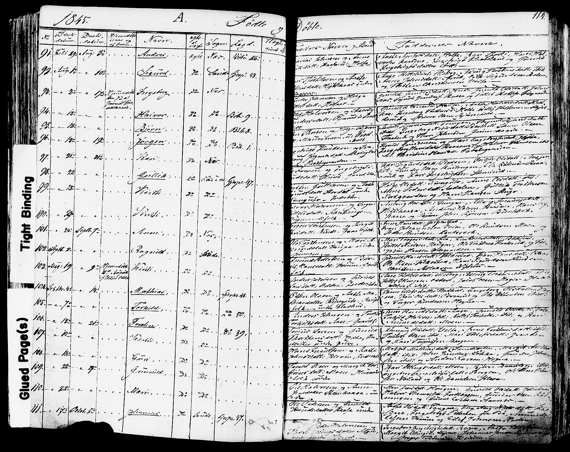 Sauherad kirkebøker, AV/SAKO-A-298/F/Fa/L0006: Parish register (official) no. I 6, 1827-1850, p. 114