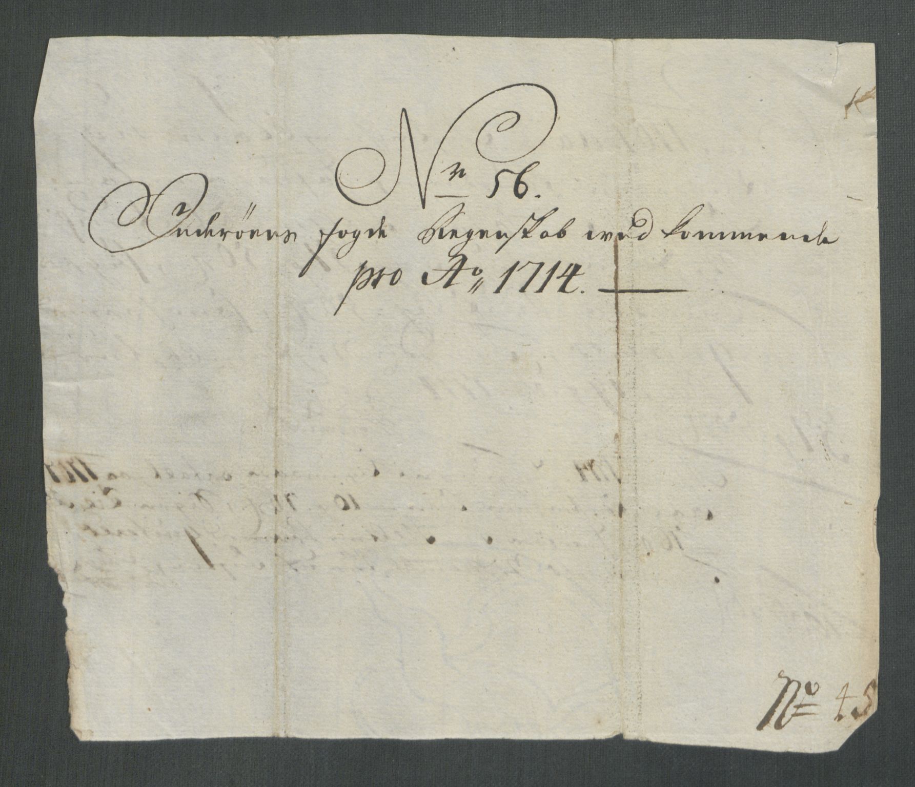 Rentekammeret inntil 1814, Reviderte regnskaper, Fogderegnskap, AV/RA-EA-4092/R63/L4322: Fogderegnskap Inderøy, 1714, p. 402