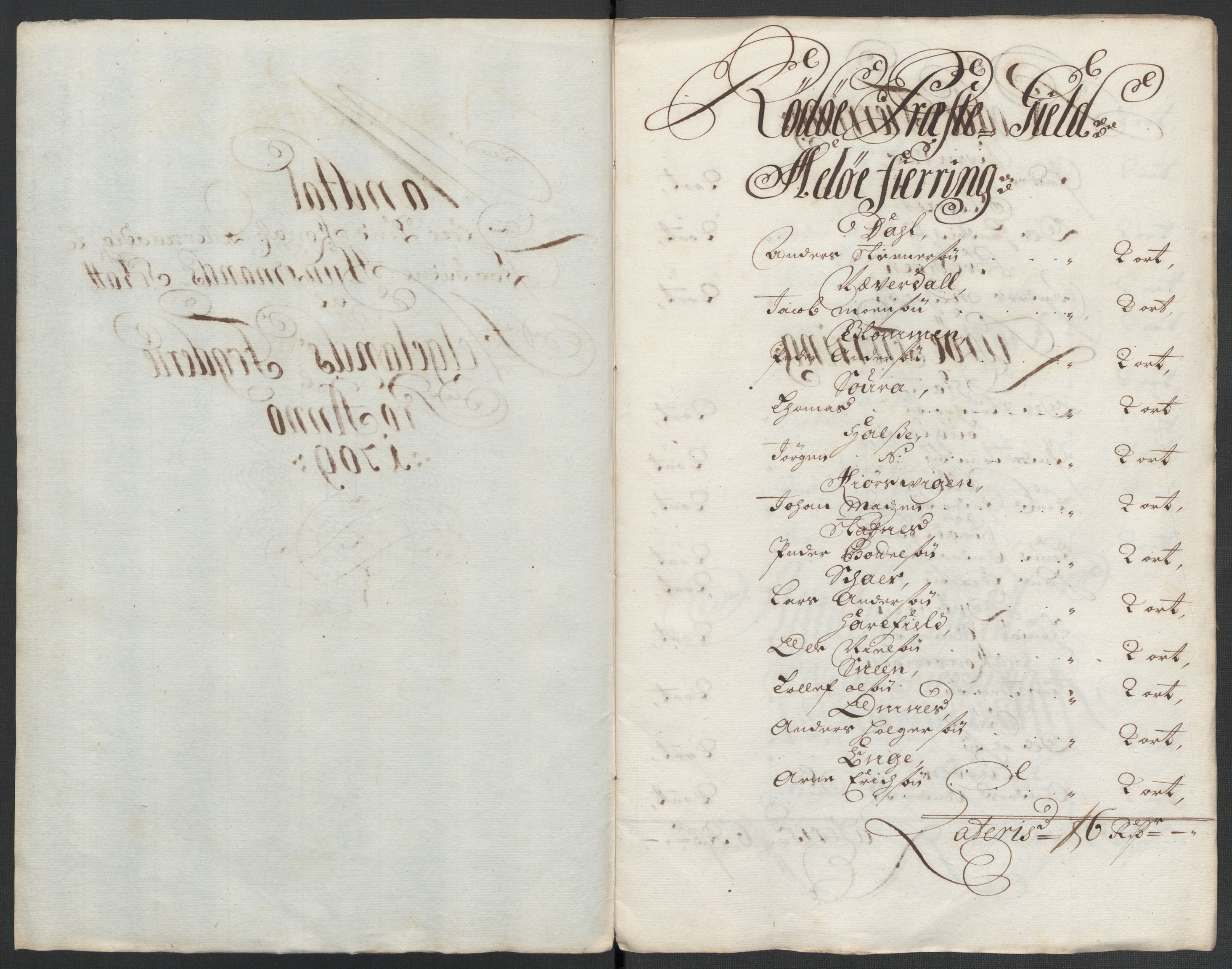 Rentekammeret inntil 1814, Reviderte regnskaper, Fogderegnskap, AV/RA-EA-4092/R65/L4510: Fogderegnskap Helgeland, 1708-1709, p. 250