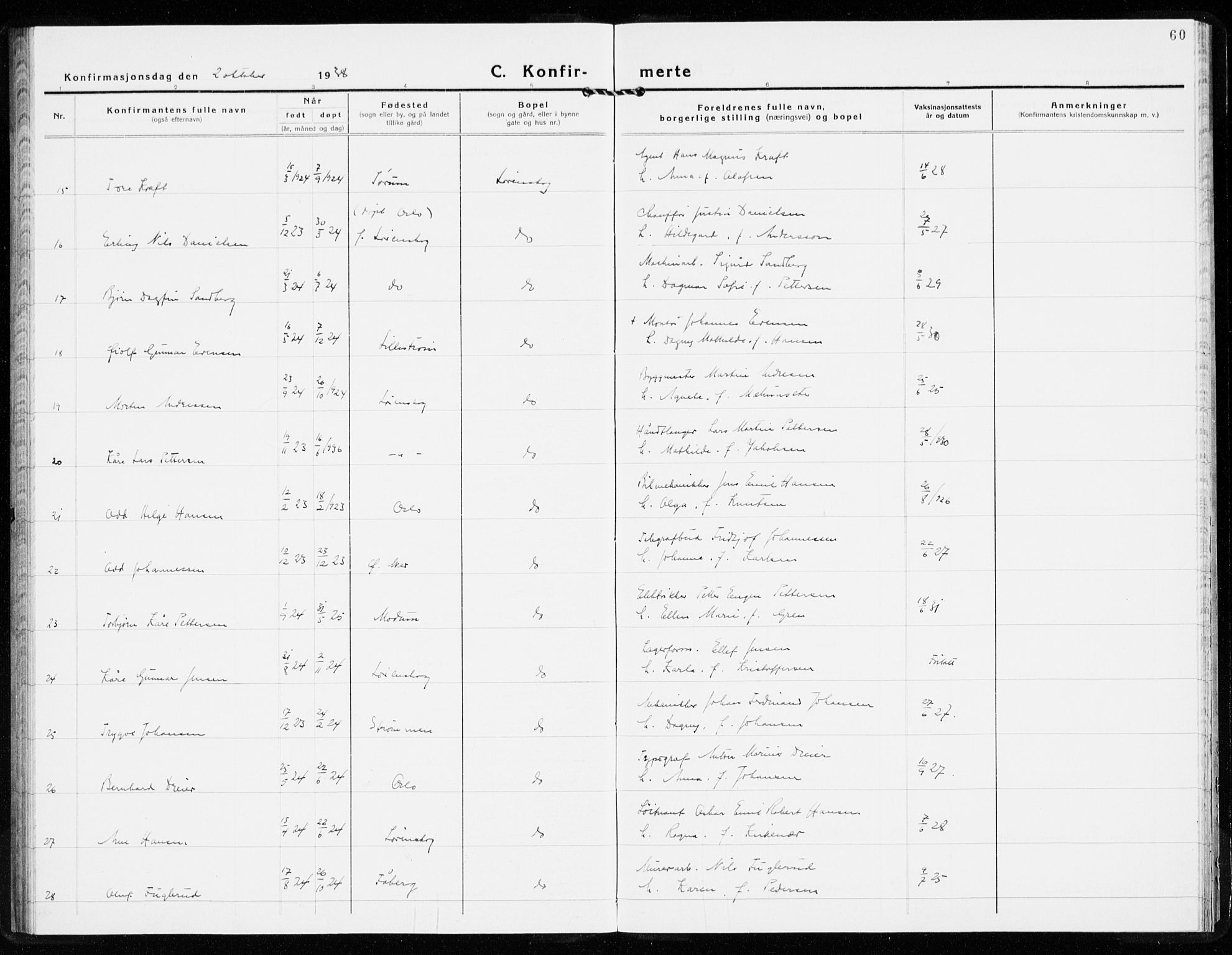 Skedsmo prestekontor Kirkebøker, AV/SAO-A-10033a/F/Fb/L0004: Parish register (official) no. II 4, 1931-1943, p. 60