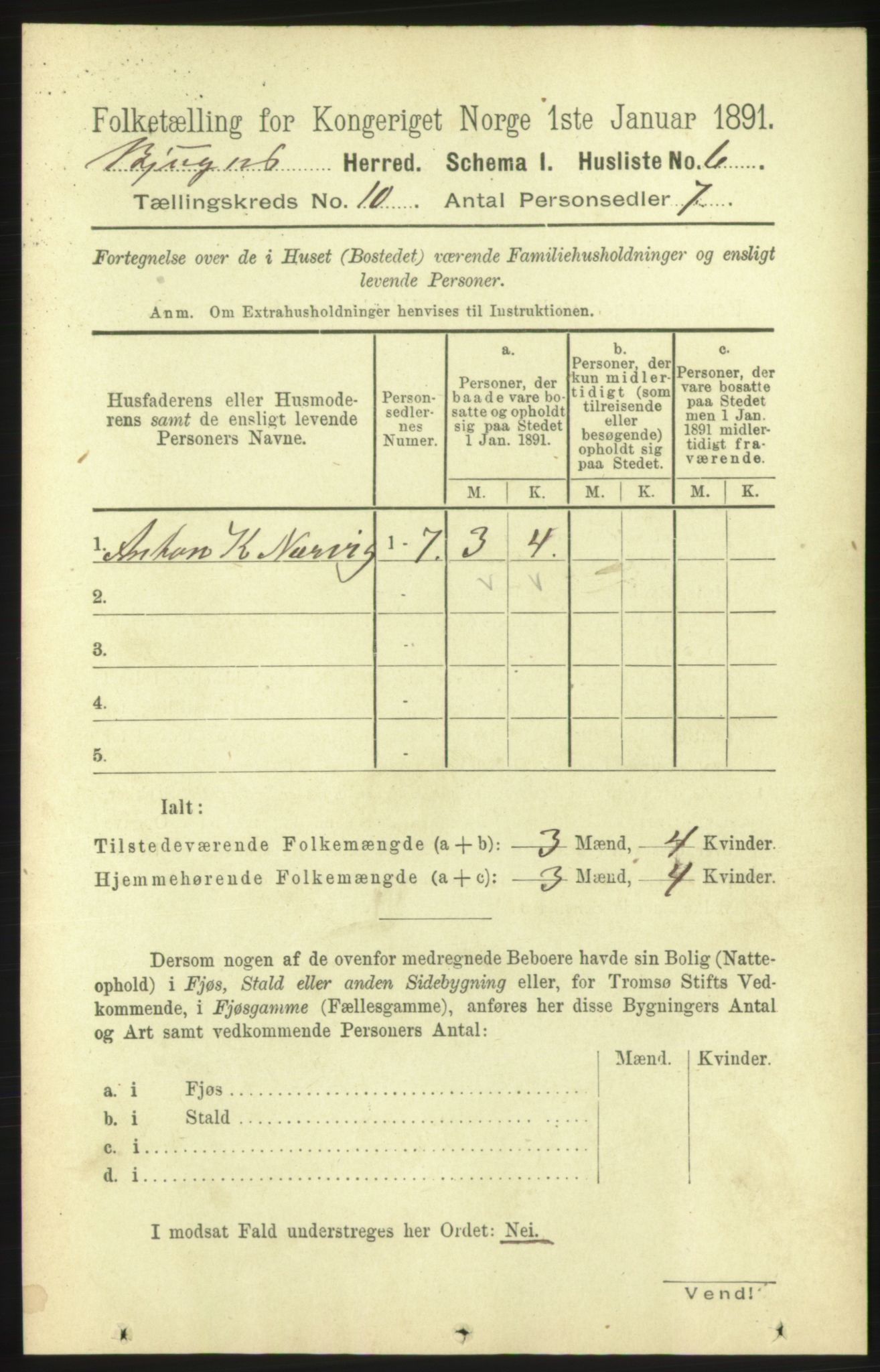 RA, 1891 census for 1627 Bjugn, 1891, p. 2656