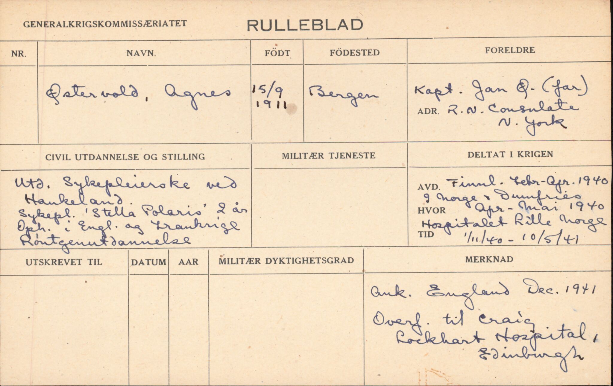 Forsvaret, Forsvarets overkommando/Luftforsvarsstaben, AV/RA-RAFA-4079/P/Pa/L0028: Personellpapirer, 1911, p. 367