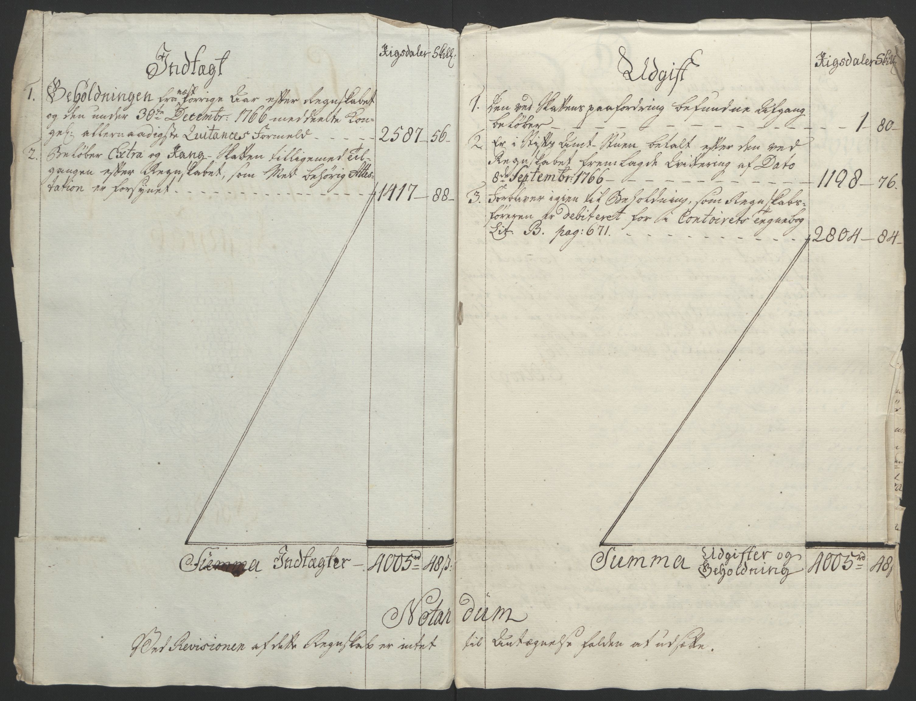 Rentekammeret inntil 1814, Reviderte regnskaper, Fogderegnskap, AV/RA-EA-4092/R67/L4747: Ekstraskatten Vesterålen, Andenes og Lofoten, 1762-1766, p. 461