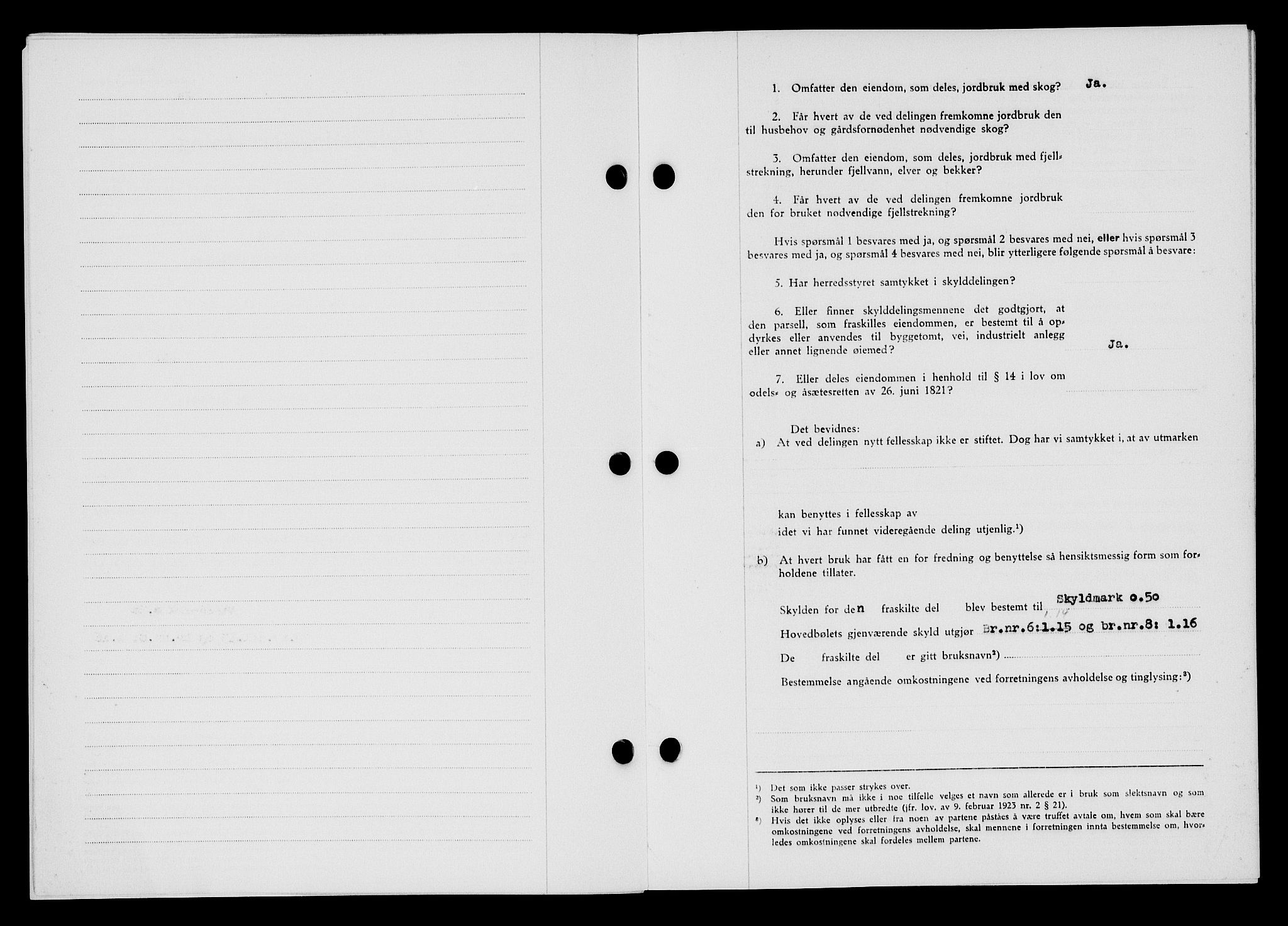 Flekkefjord sorenskriveri, SAK/1221-0001/G/Gb/Gba/L0059: Mortgage book no. A-7, 1944-1945, Diary no: : 221/1944