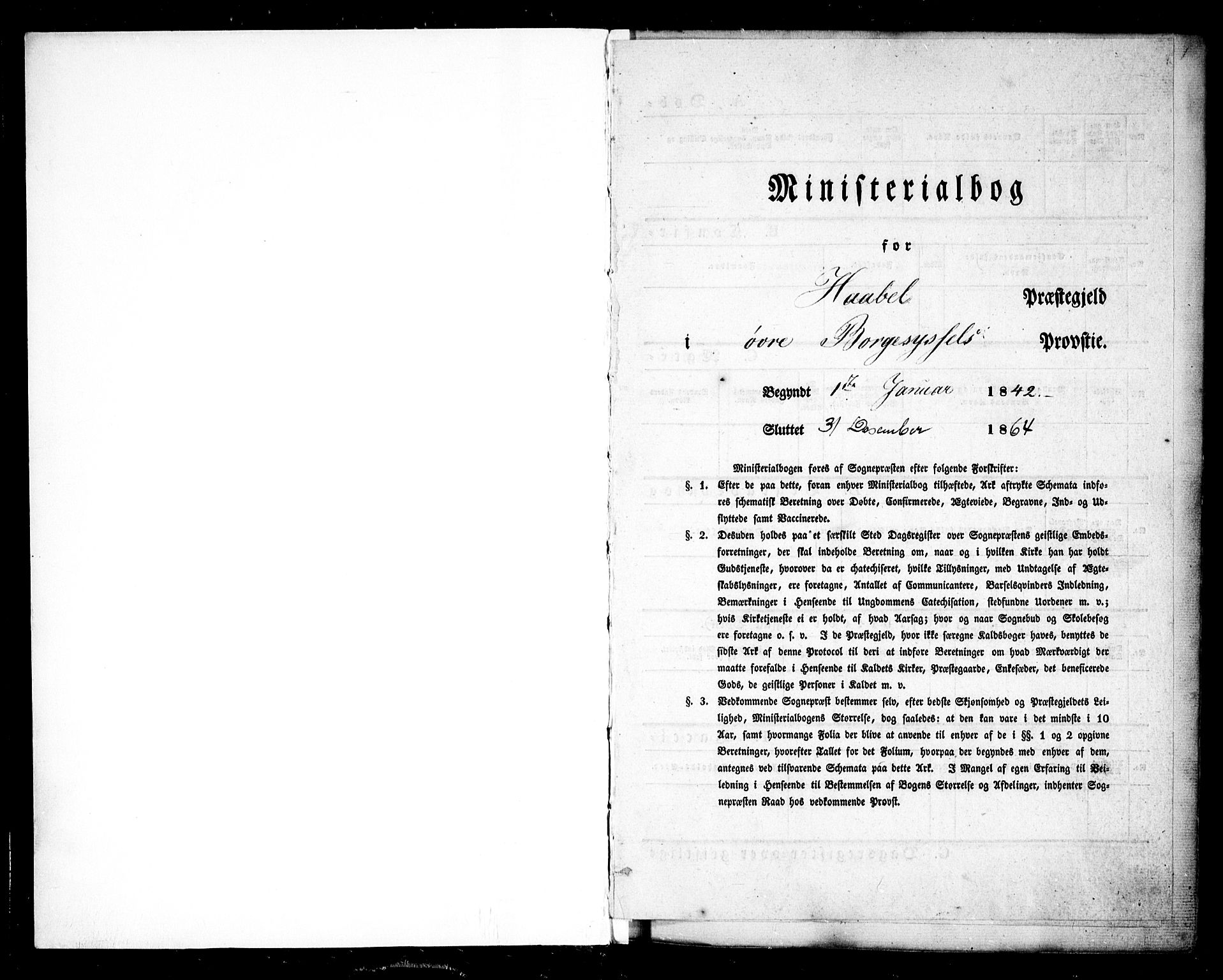 Hobøl prestekontor Kirkebøker, AV/SAO-A-2002/F/Fa/L0003: Parish register (official) no. I 3, 1842-1864