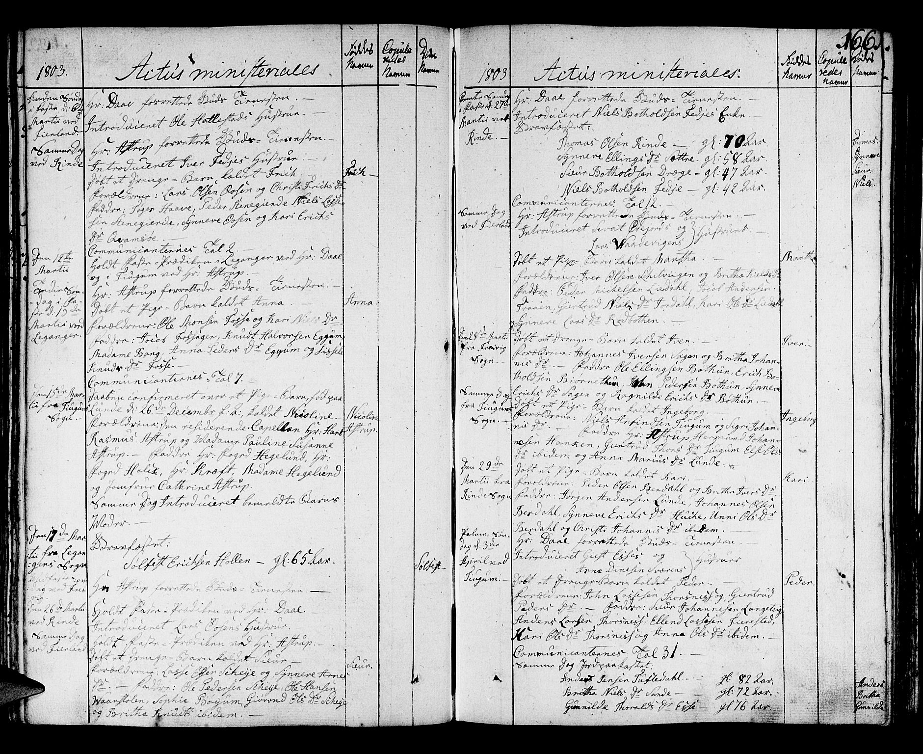 Leikanger sokneprestembete, AV/SAB-A-81001/H/Haa/Haaa/L0005: Parish register (official) no. A 5, 1792-1809, p. 166