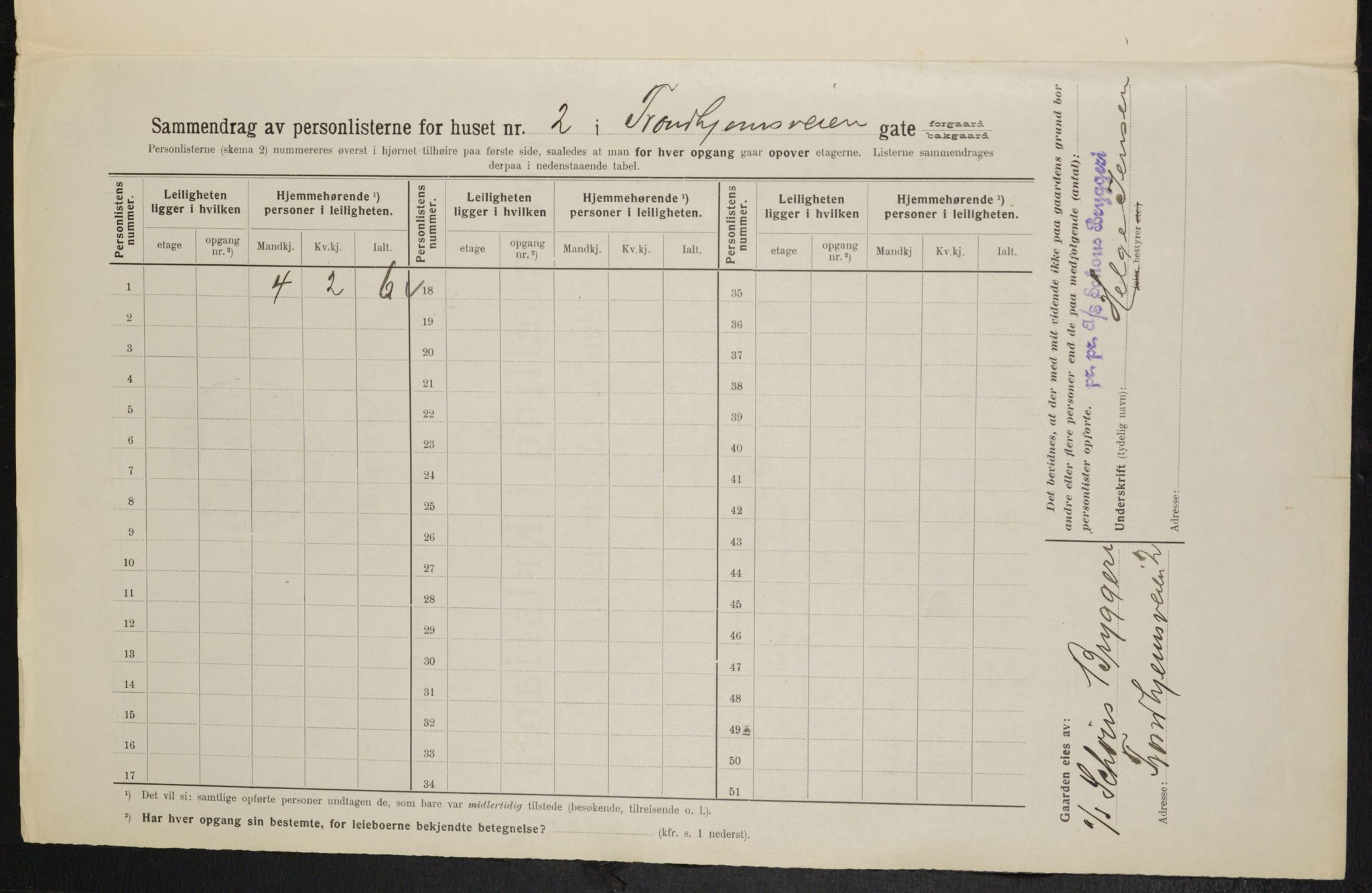 OBA, Municipal Census 1914 for Kristiania, 1914, p. 116813