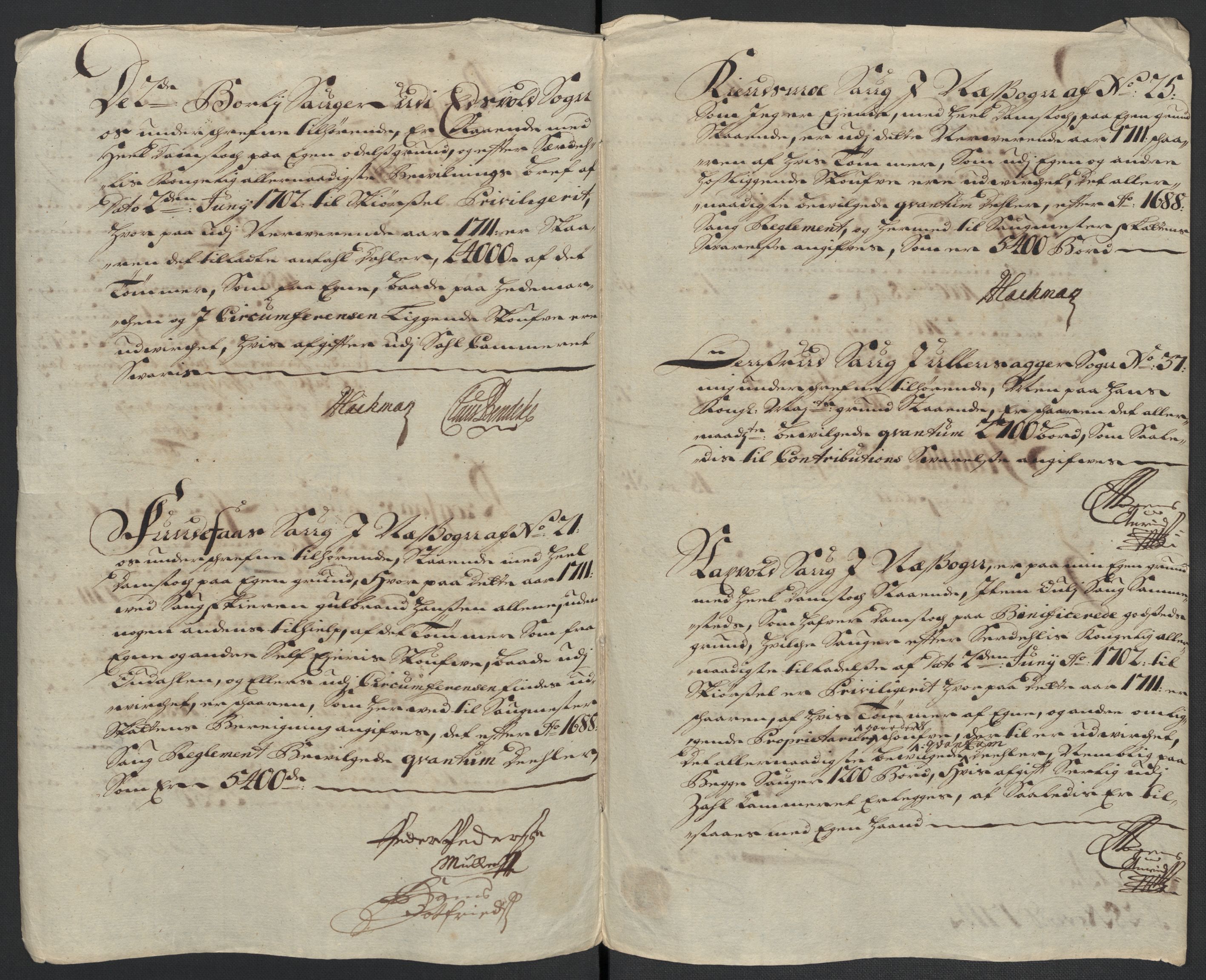 Rentekammeret inntil 1814, Reviderte regnskaper, Fogderegnskap, AV/RA-EA-4092/R12/L0720: Fogderegnskap Øvre Romerike, 1710-1711, p. 435