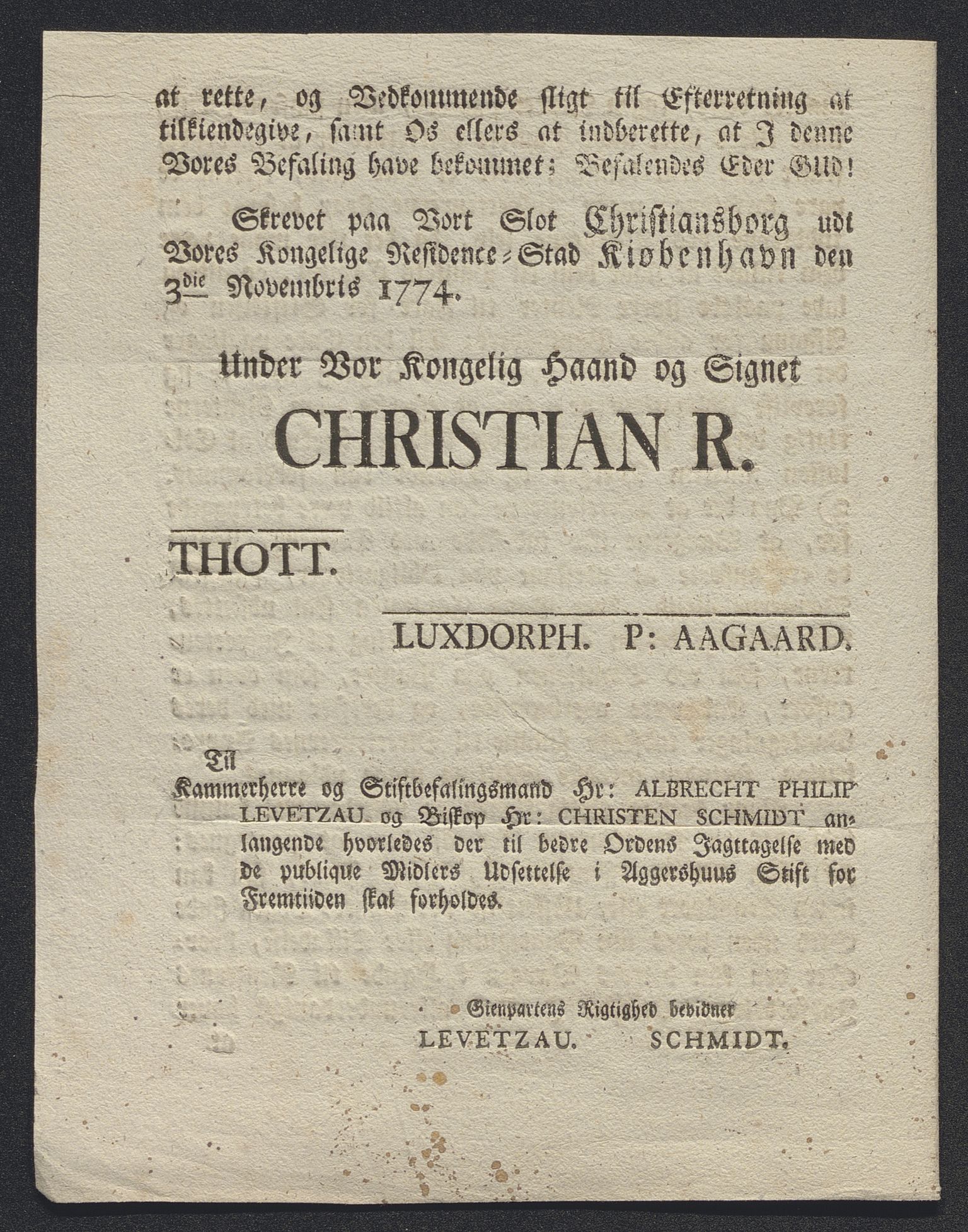 Kristiania tukthus, AV/SAO-A-10644/A/Ad/Adc/L0001: Innkomne skriv, 1740-1789, p. 234