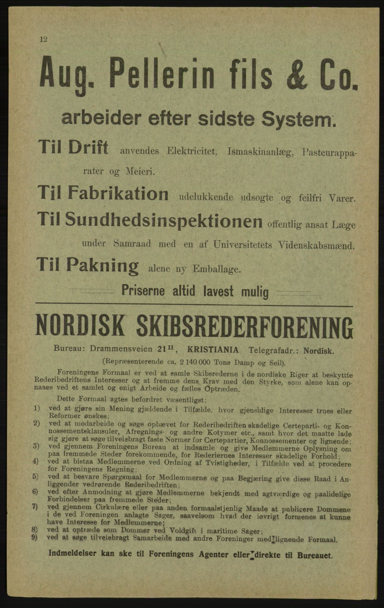 Kristiania/Oslo adressebok, PUBL/-, 1913, p. 14