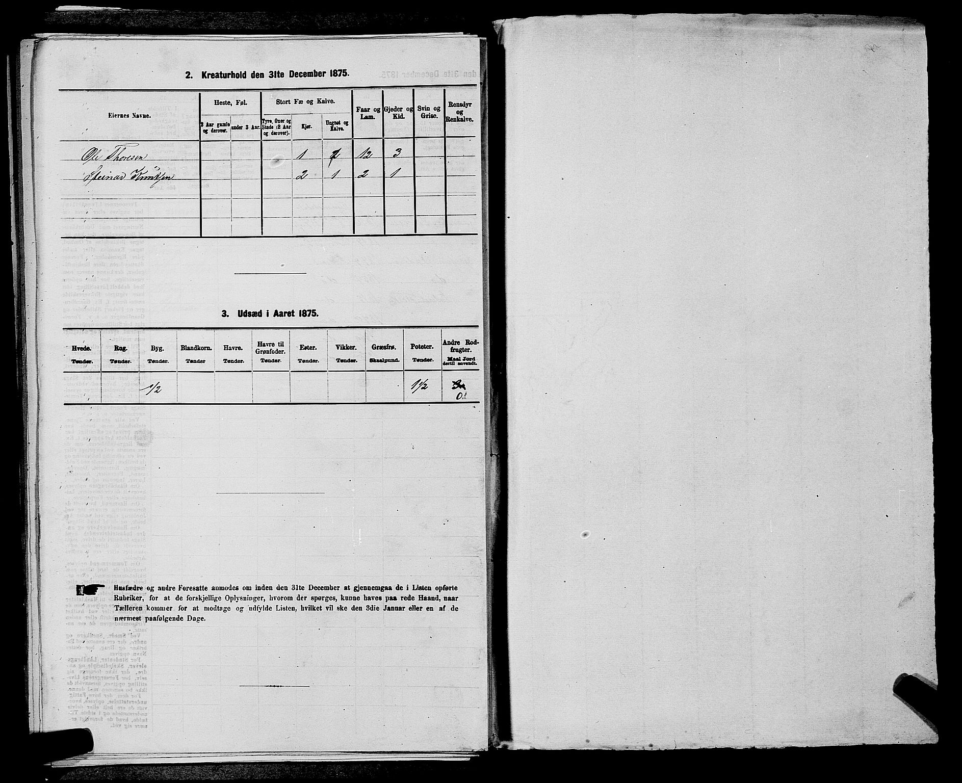 SAKO, 1875 census for 0835P Rauland, 1875, p. 277