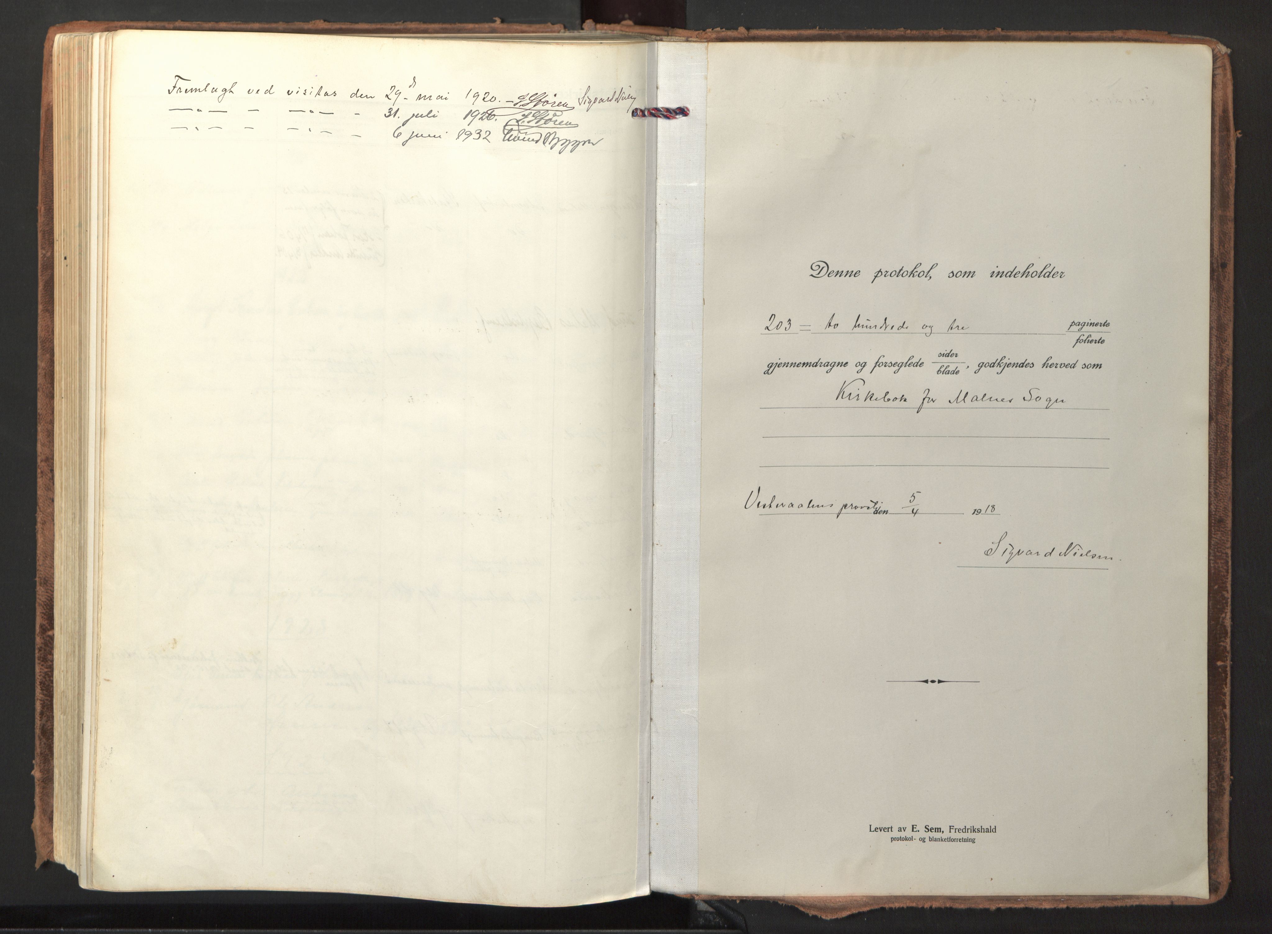Ministerialprotokoller, klokkerbøker og fødselsregistre - Nordland, SAT/A-1459/892/L1323: Parish register (official) no. 892A04, 1917-1934