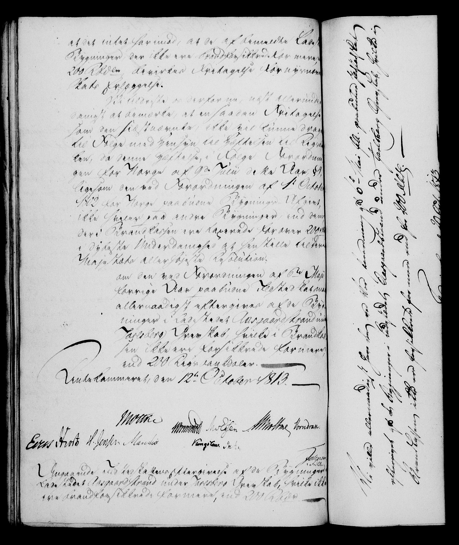 Rentekammeret, Kammerkanselliet, RA/EA-3111/G/Gf/Gfa/L0095: Norsk relasjons- og resolusjonsprotokoll (merket RK 52.95), 1813-1814, p. 484