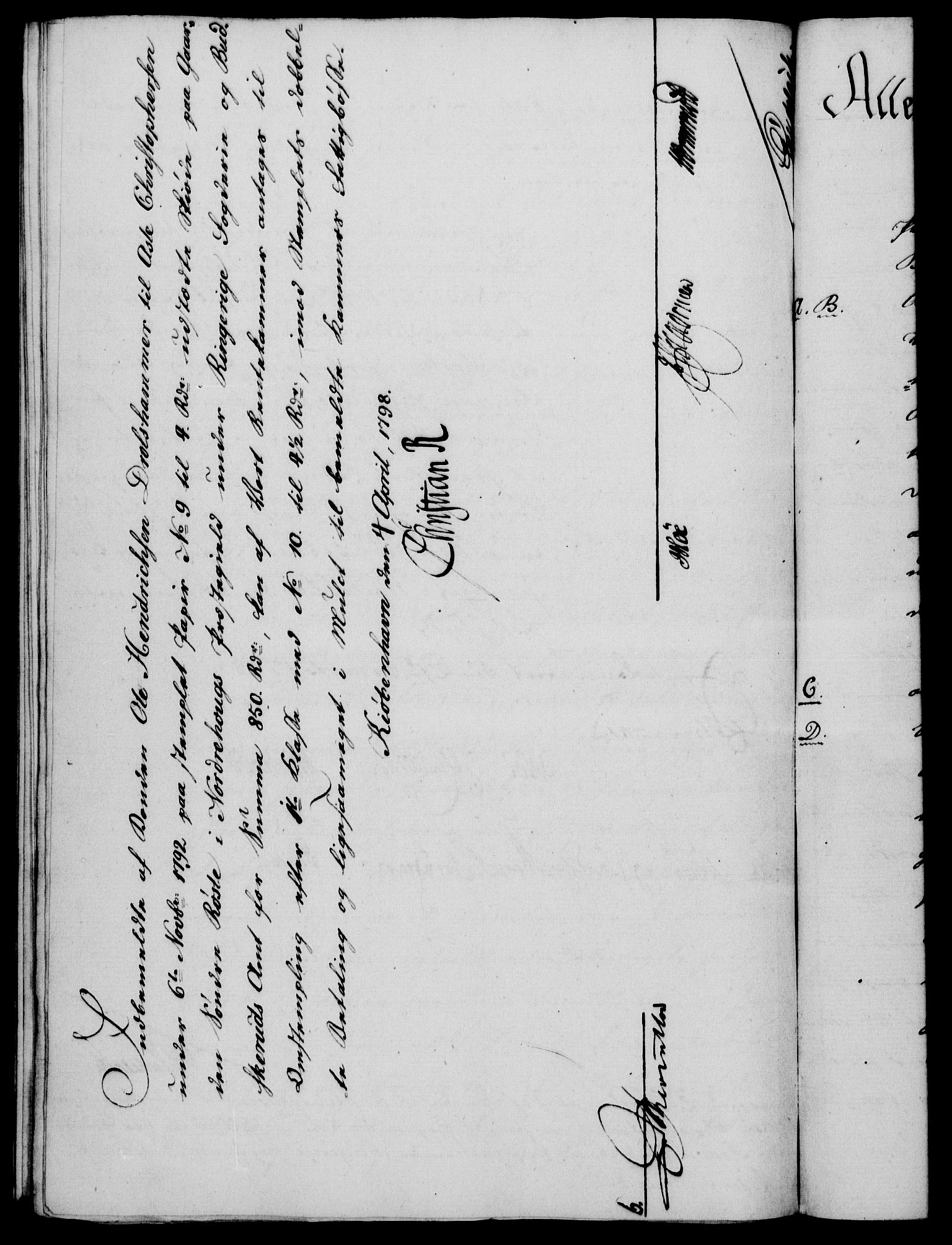 Rentekammeret, Kammerkanselliet, RA/EA-3111/G/Gf/Gfa/L0080: Norsk relasjons- og resolusjonsprotokoll (merket RK 52.80), 1798, p. 269
