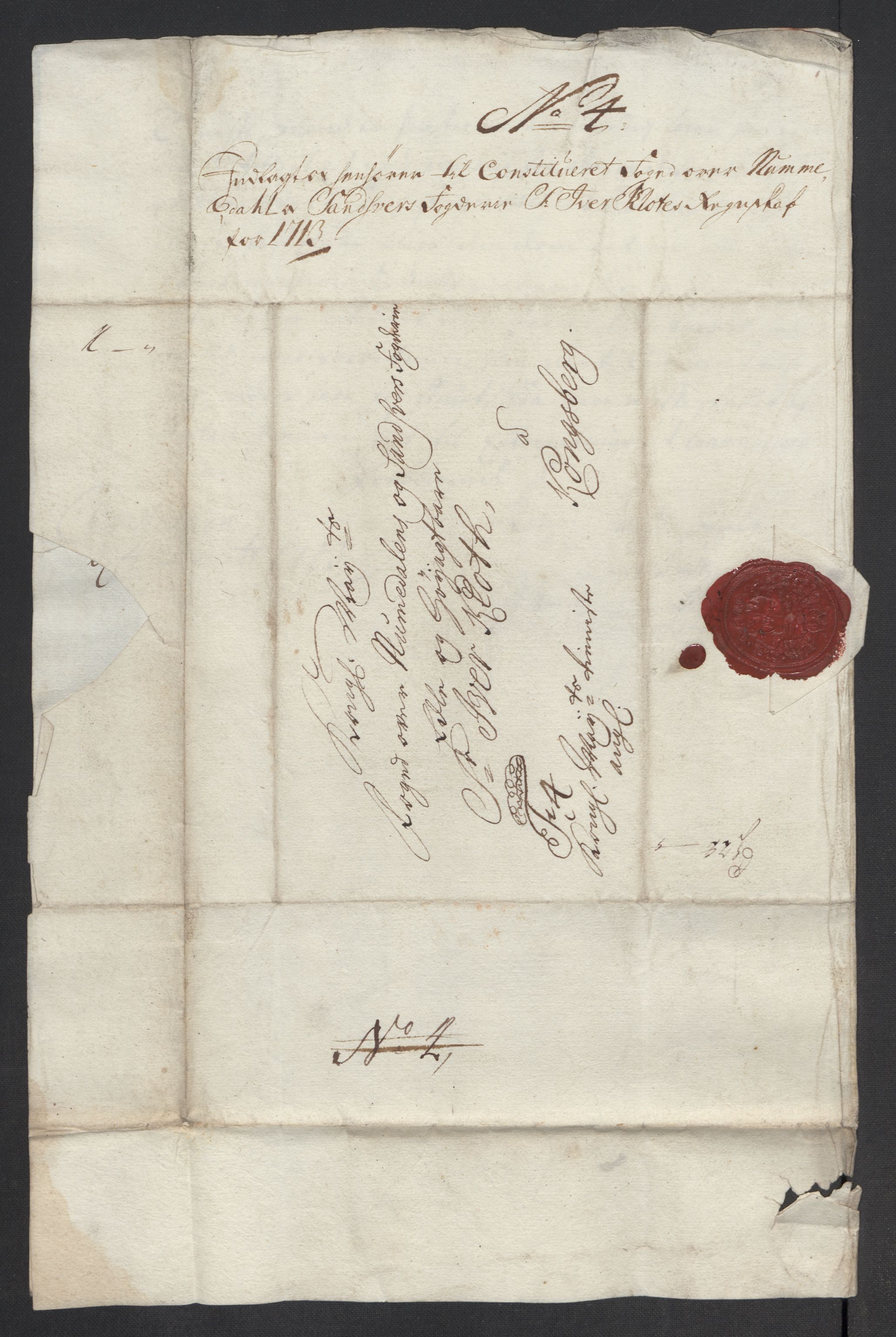 Rentekammeret inntil 1814, Reviderte regnskaper, Fogderegnskap, RA/EA-4092/R24/L1588: Fogderegnskap Numedal og Sandsvær, 1713, p. 248