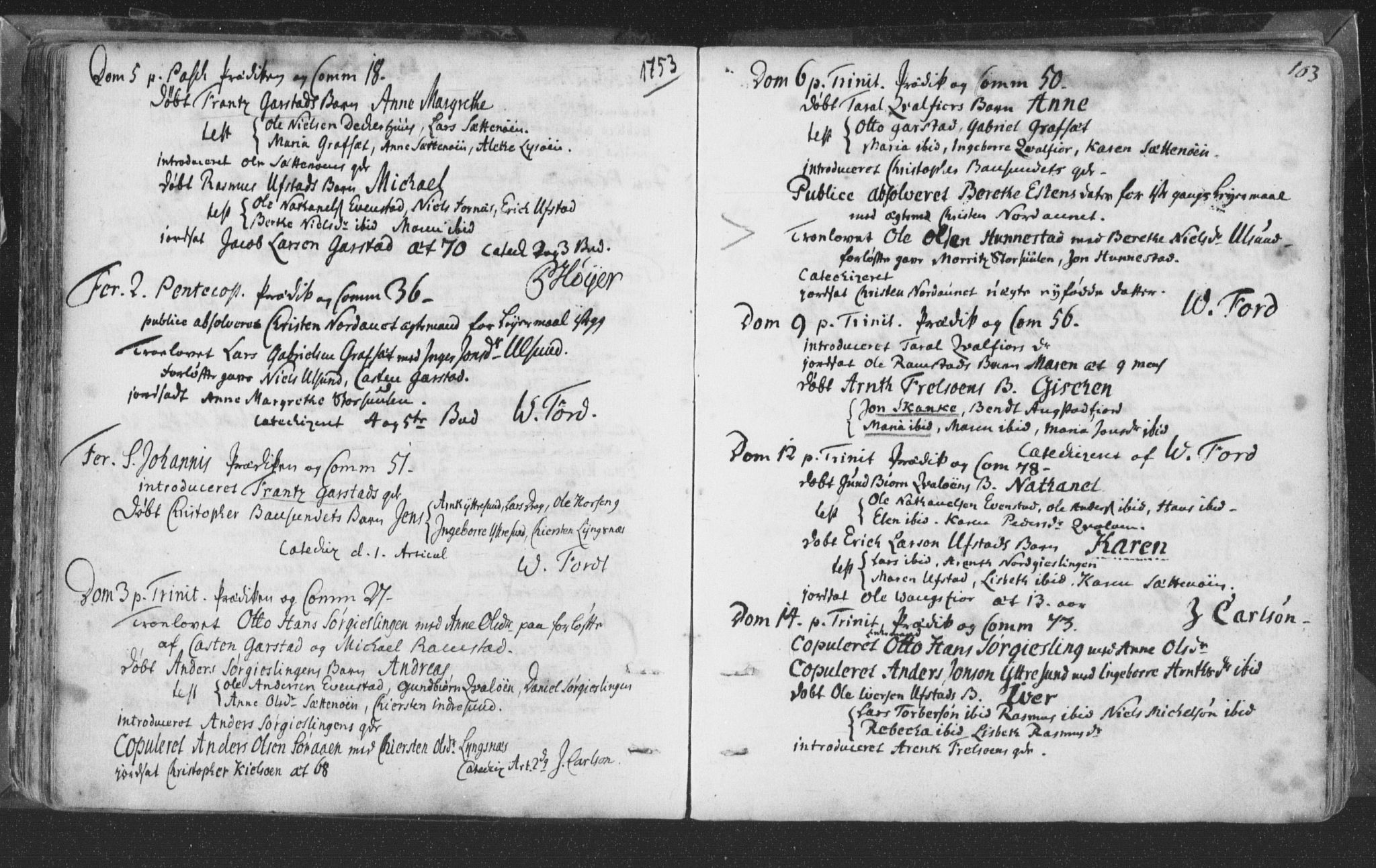 Ministerialprotokoller, klokkerbøker og fødselsregistre - Nord-Trøndelag, SAT/A-1458/786/L0685: Parish register (official) no. 786A01, 1710-1798, p. 103