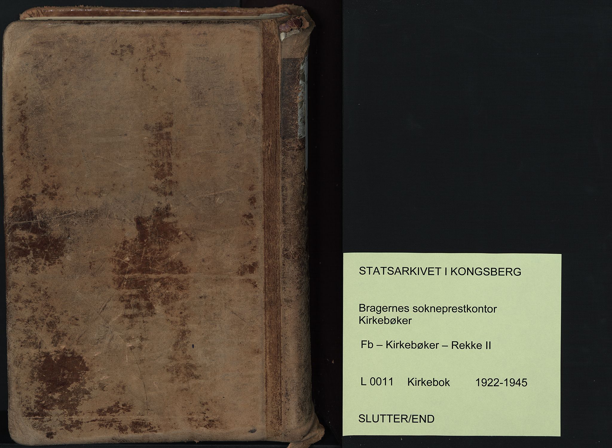 Bragernes kirkebøker, AV/SAKO-A-6/F/Fb/L0011: Parish register (official) no. II 11, 1922-1945