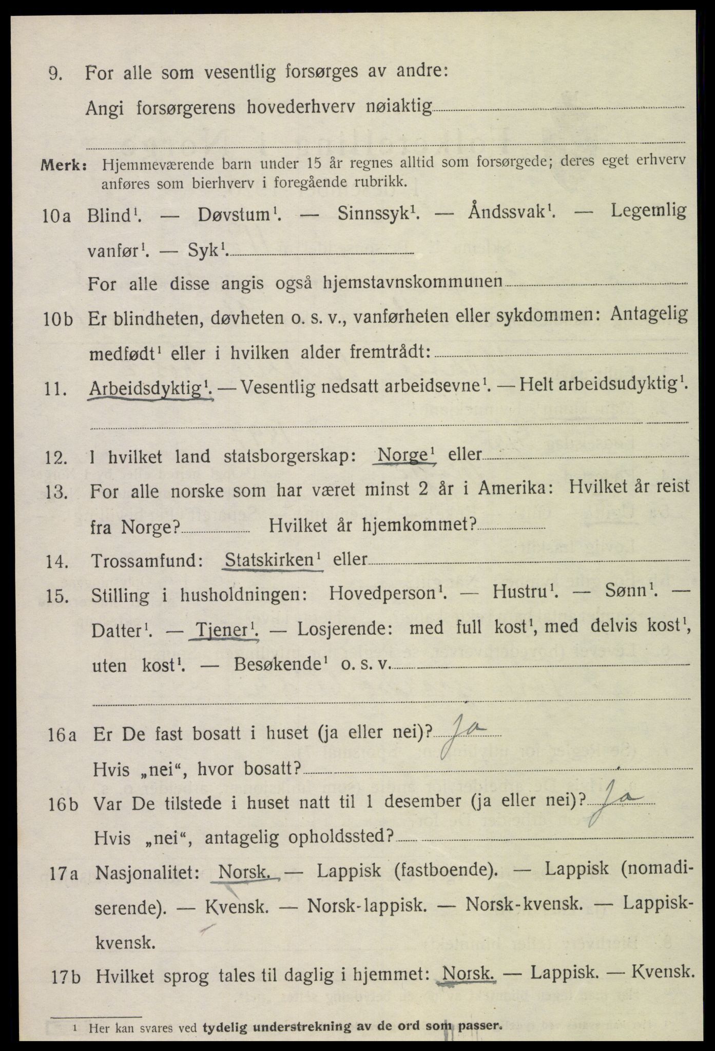 SAT, 1920 census for Skogn, 1920, p. 4828