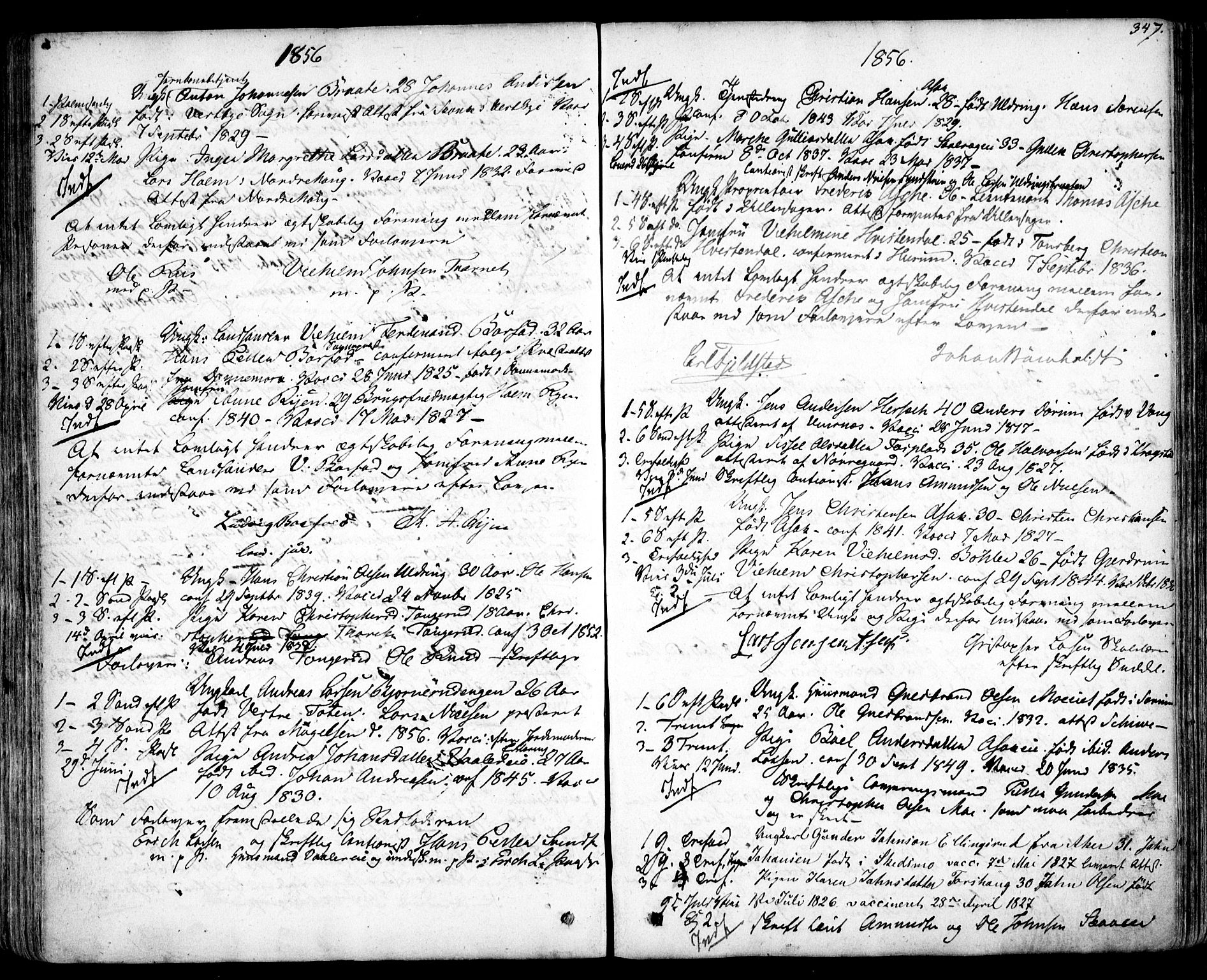 Skedsmo prestekontor Kirkebøker, SAO/A-10033a/F/Fa/L0009: Parish register (official) no. I 9, 1830-1853, p. 347