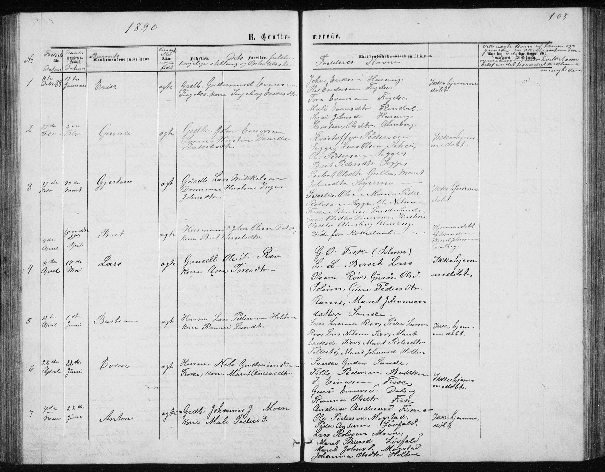 Ministerialprotokoller, klokkerbøker og fødselsregistre - Møre og Romsdal, AV/SAT-A-1454/597/L1064: Parish register (copy) no. 597C01, 1866-1898, p. 105