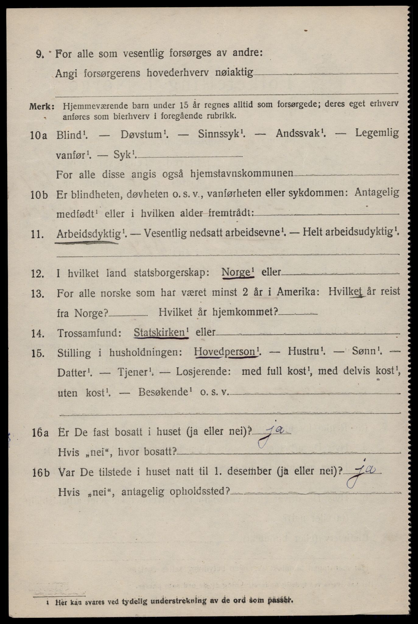 SAST, 1920 census for Hetland, 1920, p. 19946