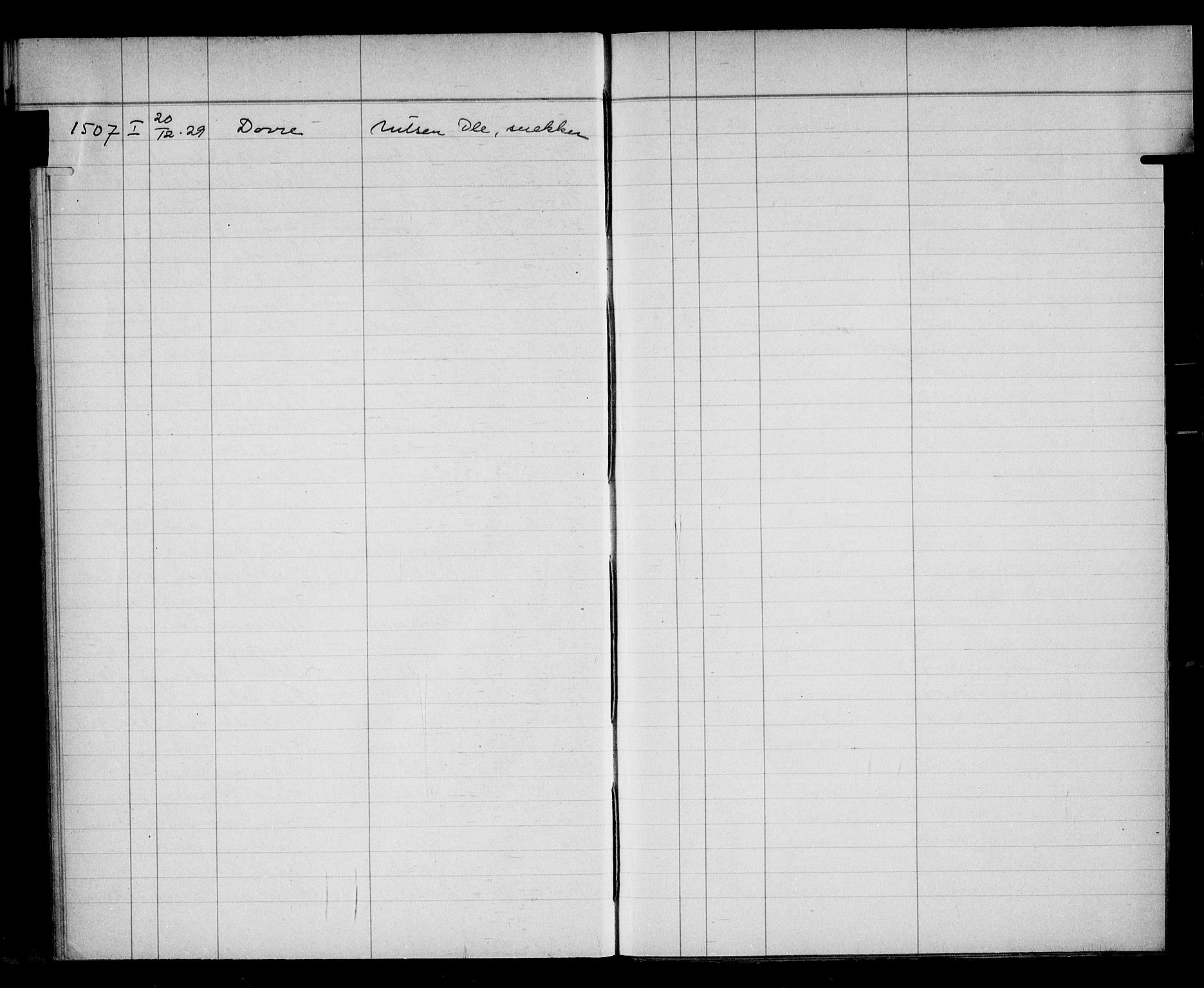 Oslo skifterett, SAO/A-10383/F/Fa/Faa/L0029: Navneregister, 1929