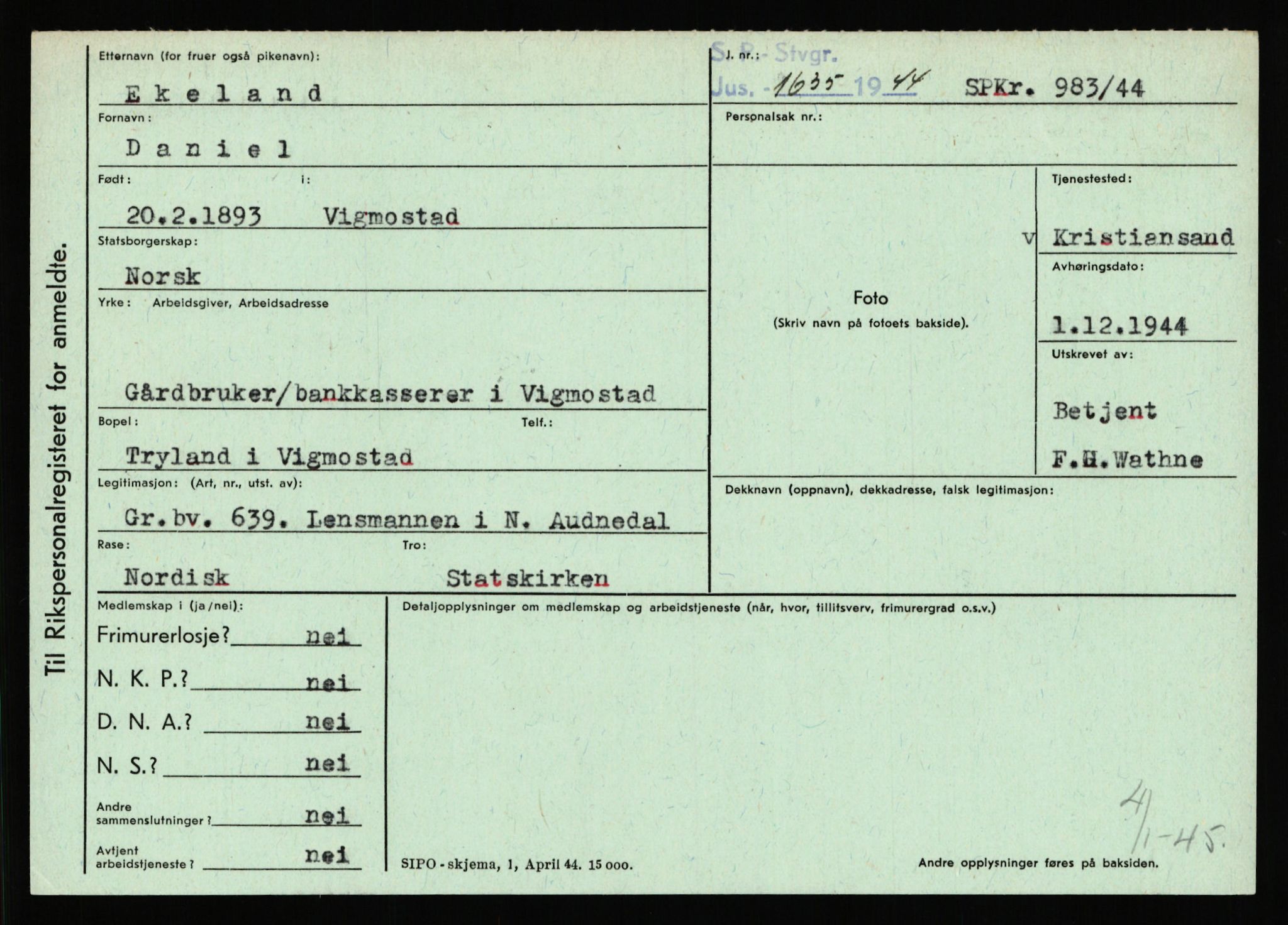 Statspolitiet - Hovedkontoret / Osloavdelingen, AV/RA-S-1329/C/Ca/L0004: Eid - funn av gjenstander	, 1943-1945, p. 385