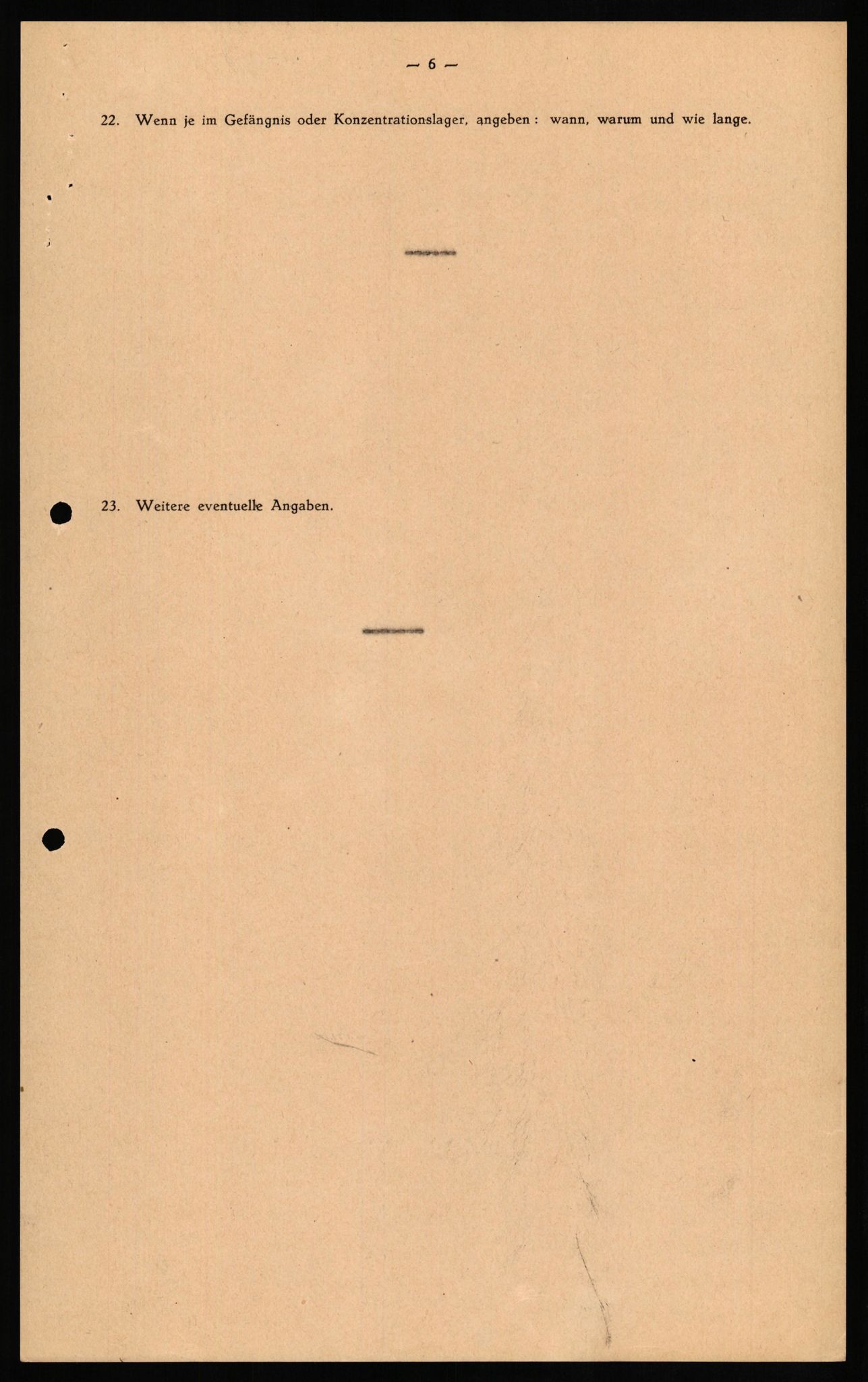 Forsvaret, Forsvarets overkommando II, RA/RAFA-3915/D/Db/L0020: CI Questionaires. Tyske okkupasjonsstyrker i Norge. Tyskere., 1945-1946, p. 52
