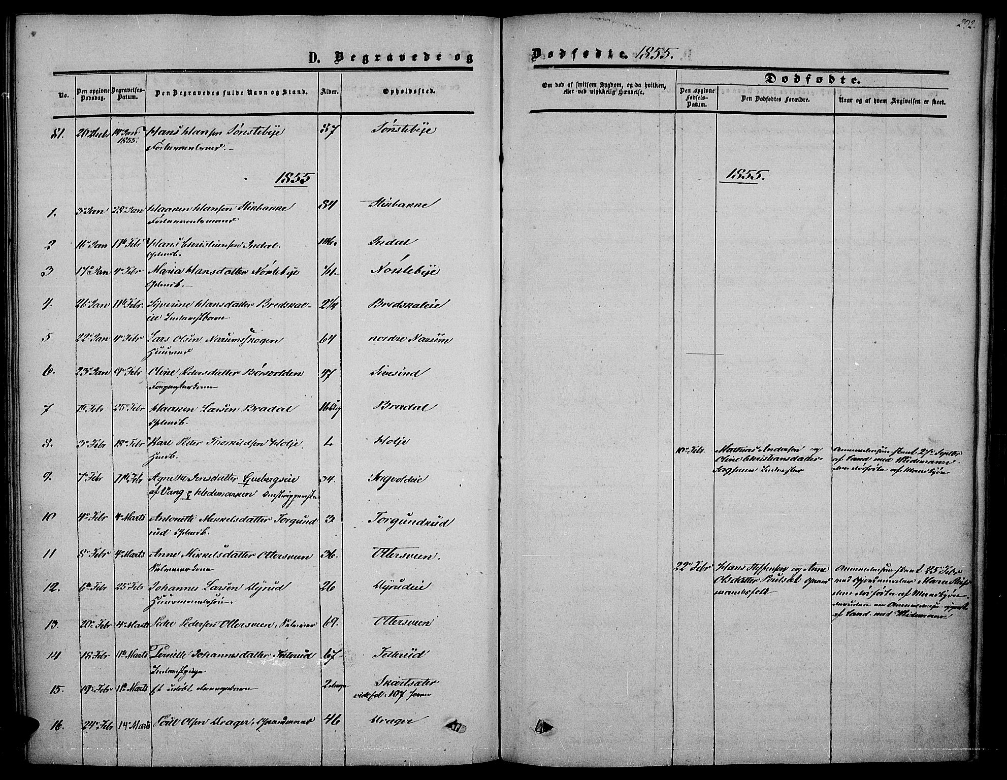 Vestre Toten prestekontor, SAH/PREST-108/H/Ha/Haa/L0005: Parish register (official) no. 5, 1850-1855, p. 292