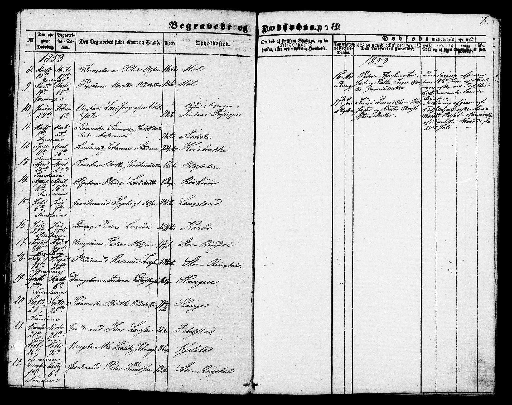 Ministerialprotokoller, klokkerbøker og fødselsregistre - Møre og Romsdal, AV/SAT-A-1454/517/L0223: Parish register (official) no. 517A03, 1850-1870, p. 8