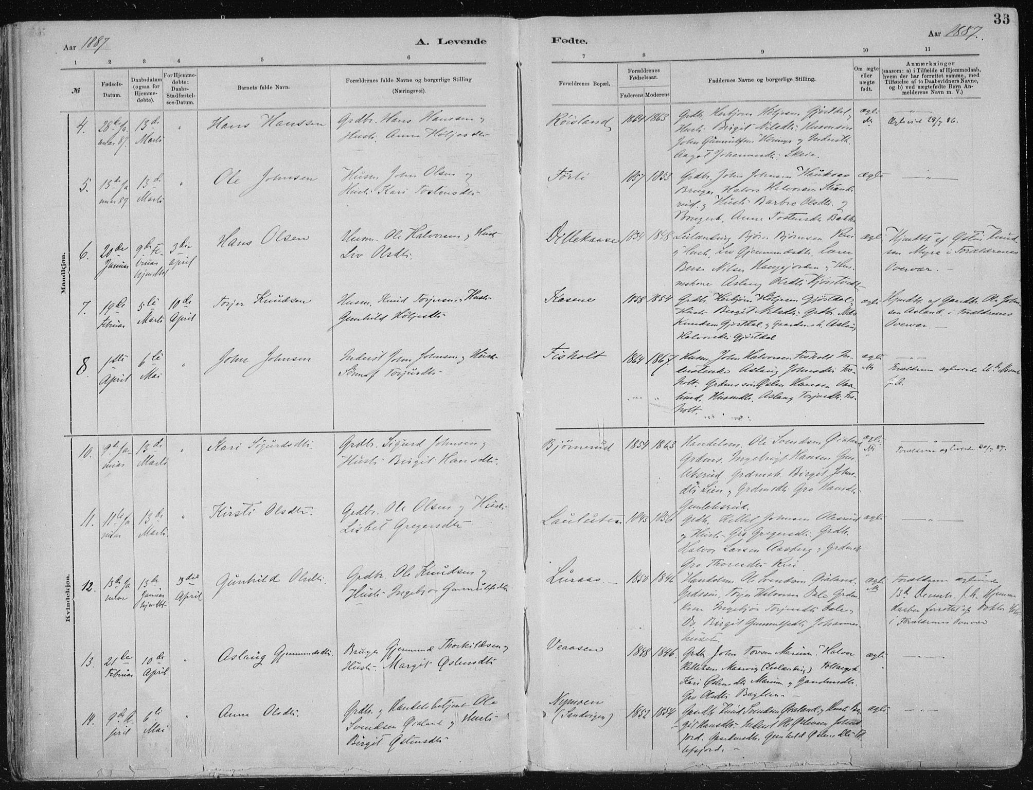 Tinn kirkebøker, AV/SAKO-A-308/F/Fa/L0007: Parish register (official) no. I 7, 1878-1922, p. 35