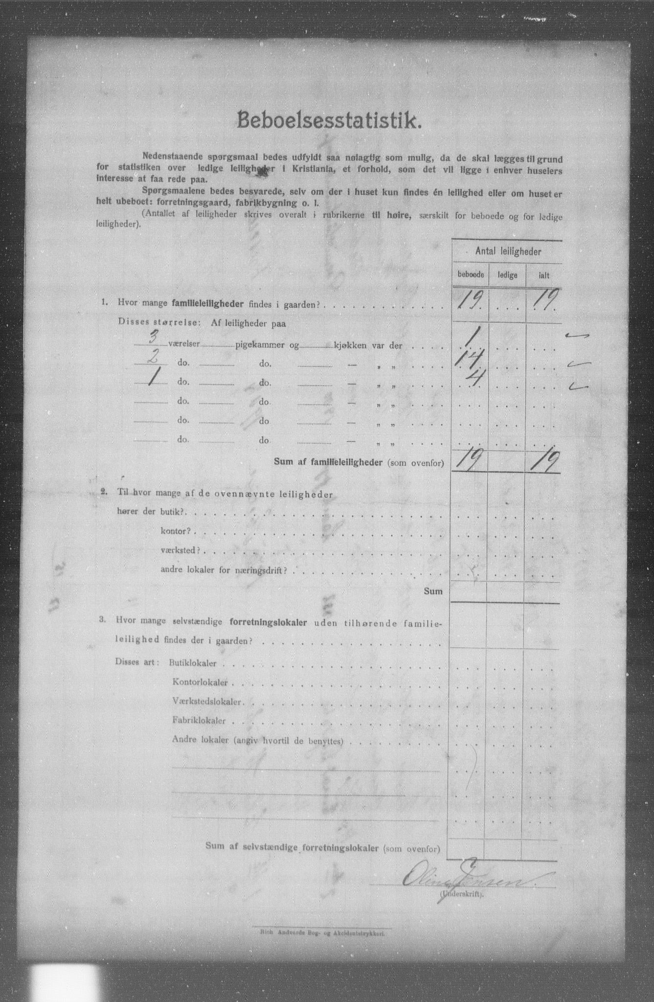 OBA, Municipal Census 1904 for Kristiania, 1904, p. 15598