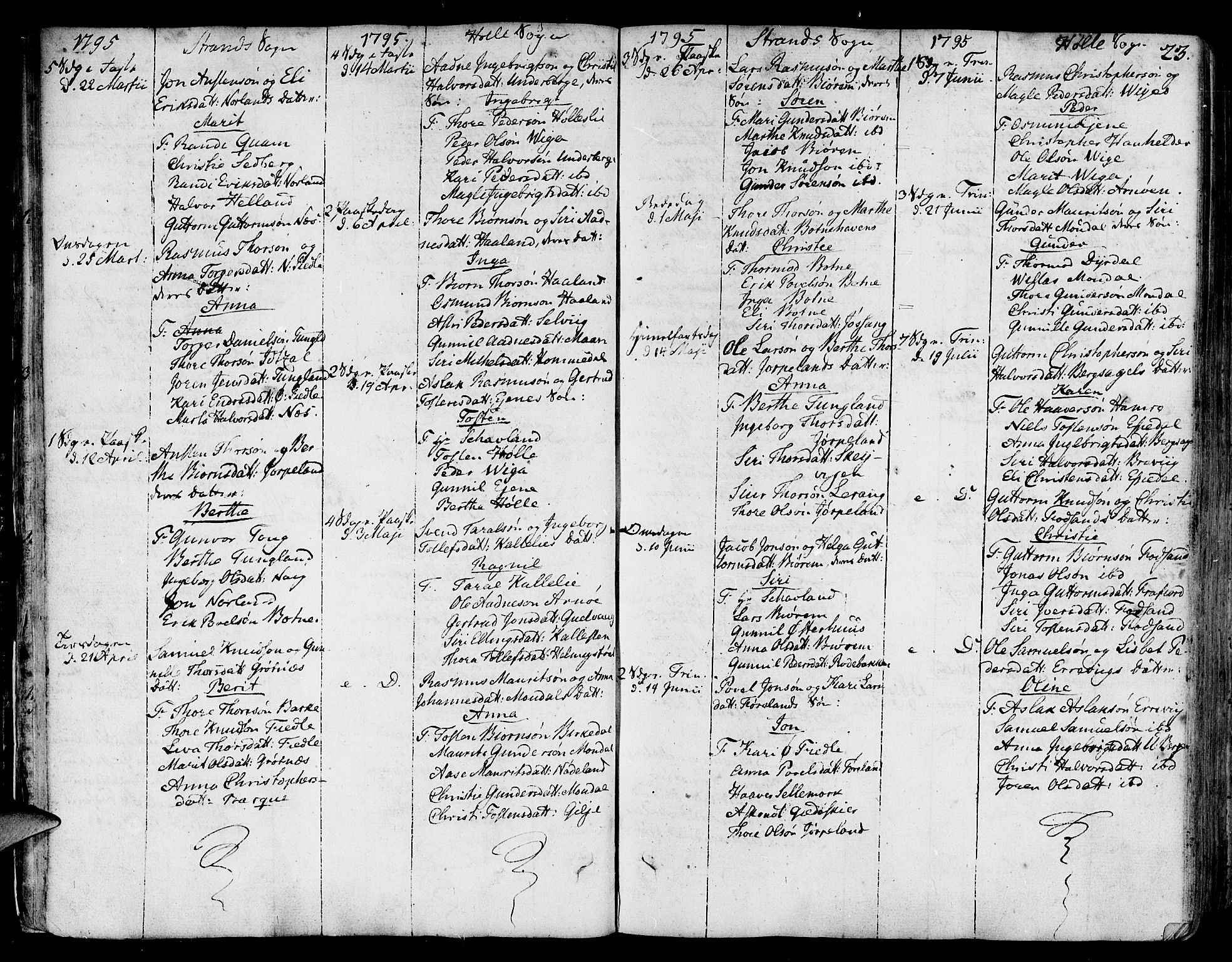 Strand sokneprestkontor, SAST/A-101828/H/Ha/Haa/L0003: Parish register (official) no. A 3, 1769-1816, p. 23
