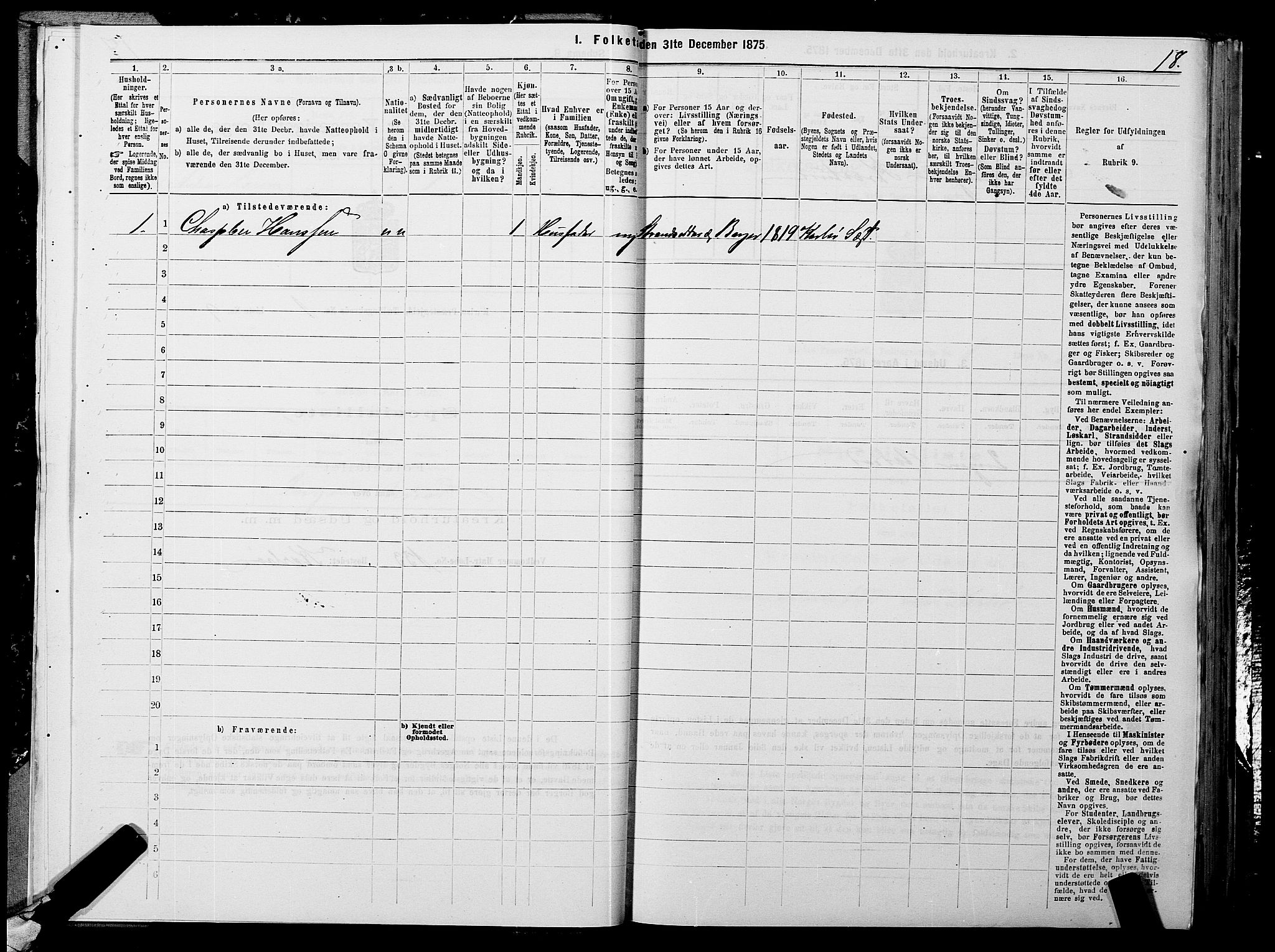 SATØ, 1875 census for 1936P Karlsøy, 1875, p. 1018