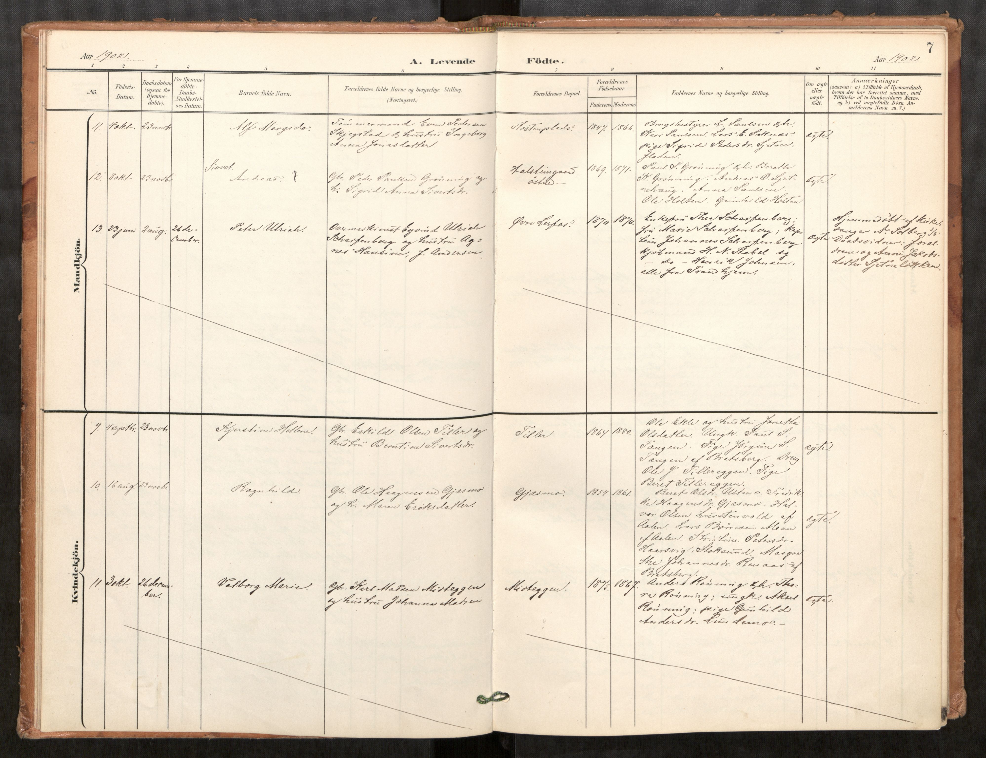 Klæbu sokneprestkontor, SAT/A-1112: Parish register (official) no. 2, 1900-1916, p. 7