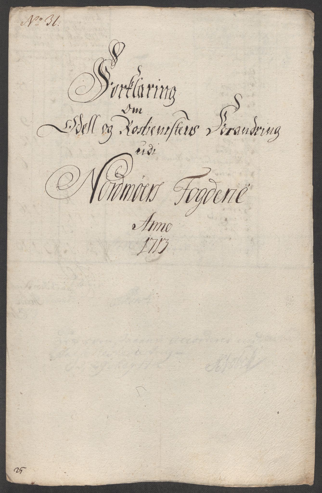 Rentekammeret inntil 1814, Reviderte regnskaper, Fogderegnskap, RA/EA-4092/R56/L3747: Fogderegnskap Nordmøre, 1713, p. 189