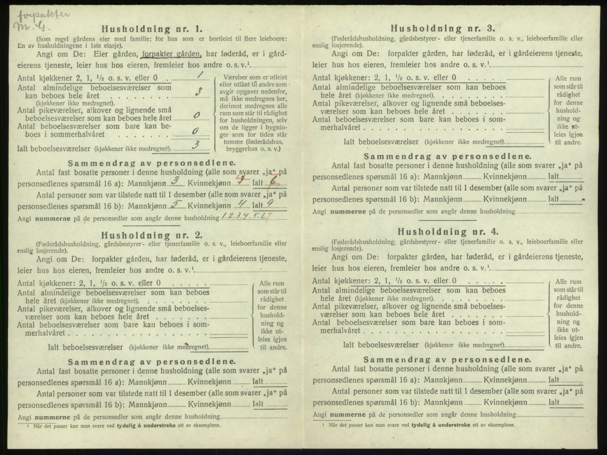 SAB, 1920 census for Leikanger, 1920, p. 553