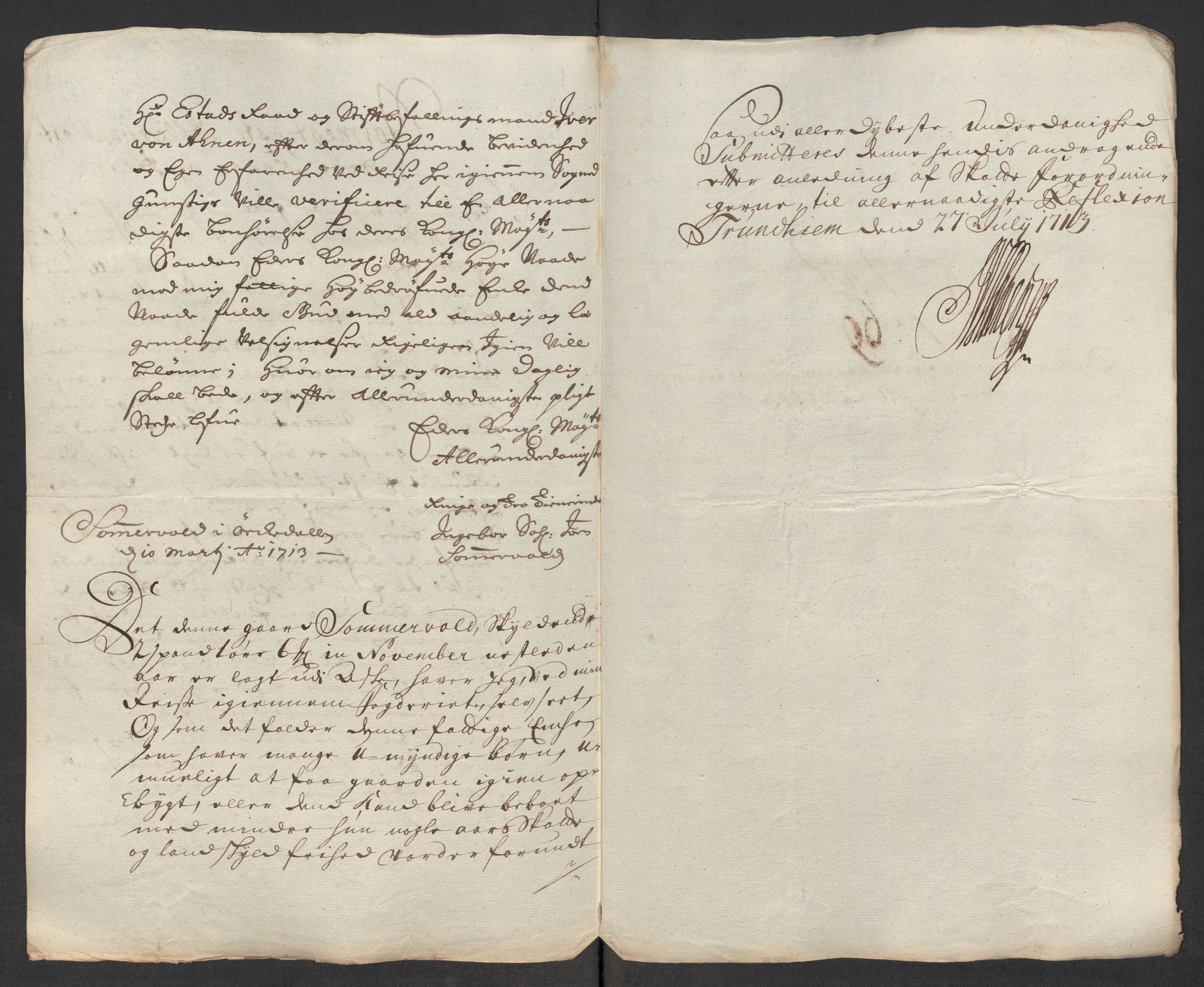 Rentekammeret inntil 1814, Reviderte regnskaper, Fogderegnskap, AV/RA-EA-4092/R60/L3964: Fogderegnskap Orkdal og Gauldal, 1713, p. 522