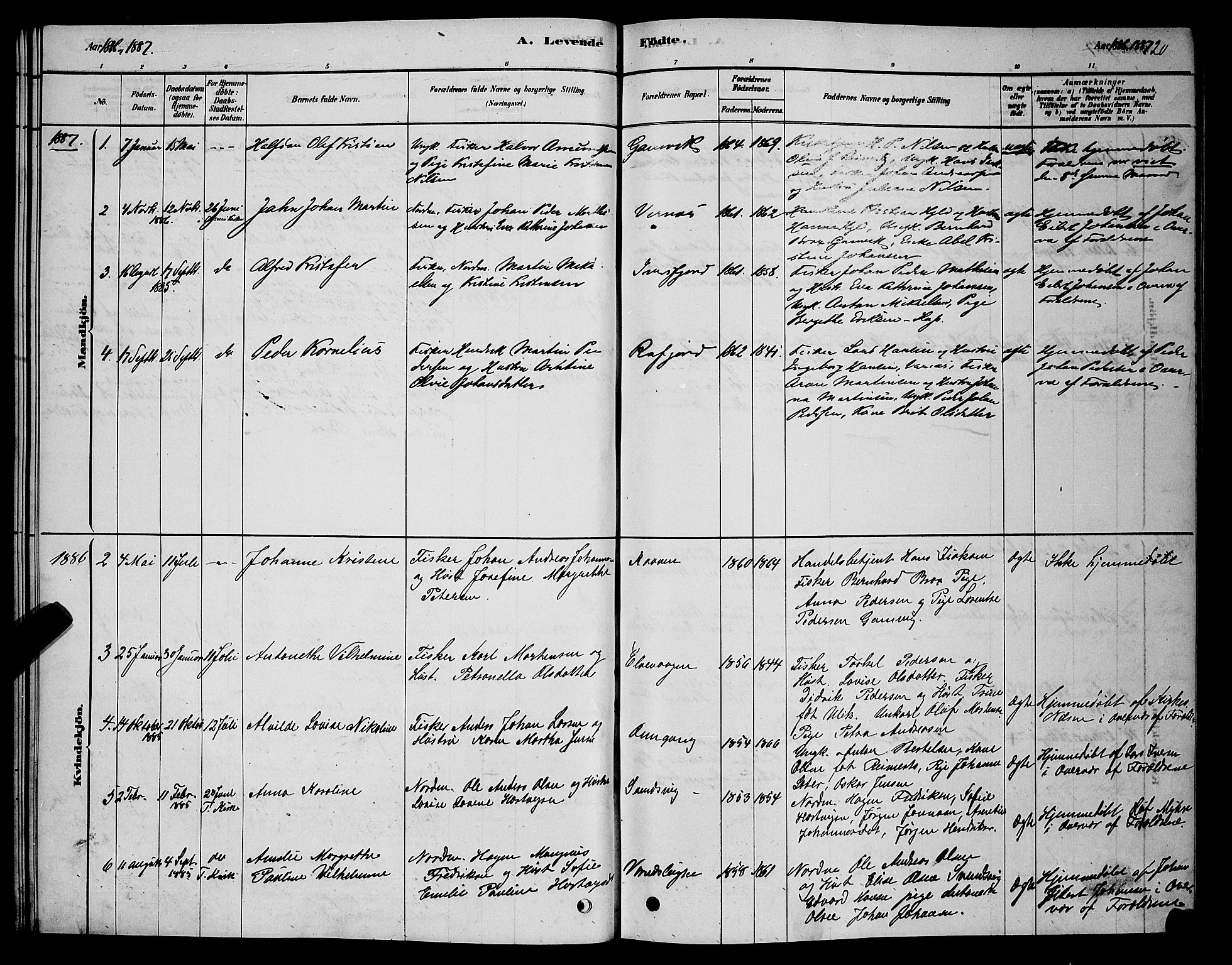 Tana sokneprestkontor, SATØ/S-1334/H/Hb/L0005klokker: Parish register (copy) no. 5, 1878-1891, p. 20