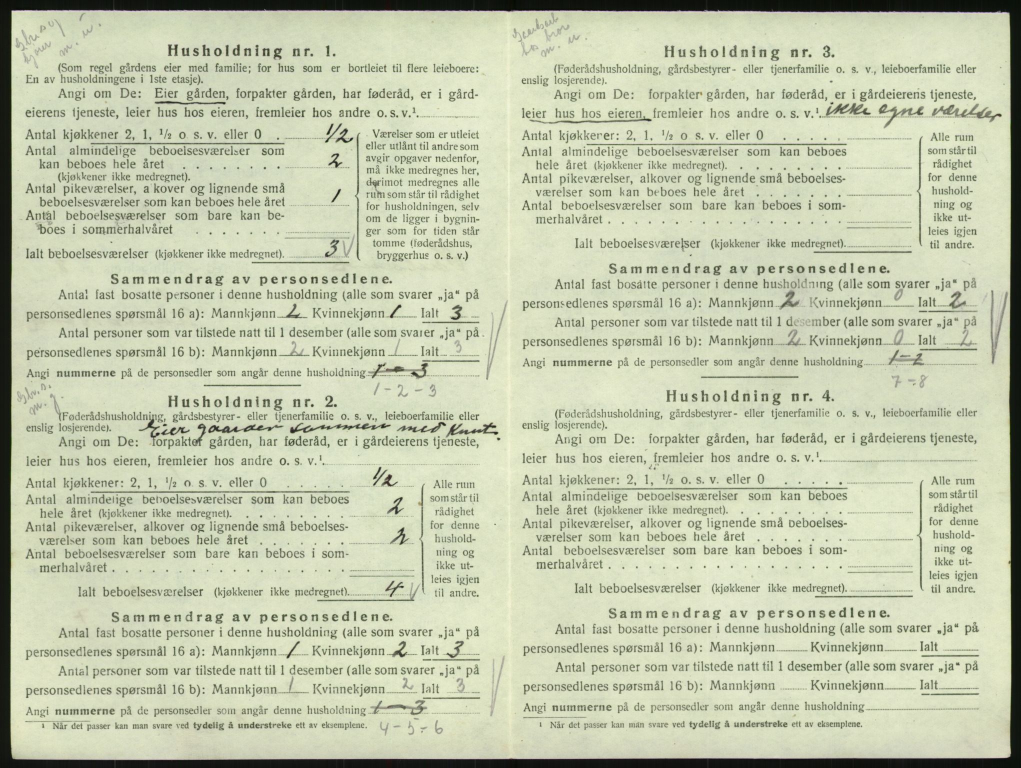 SAK, 1920 census for Iveland, 1920, p. 382