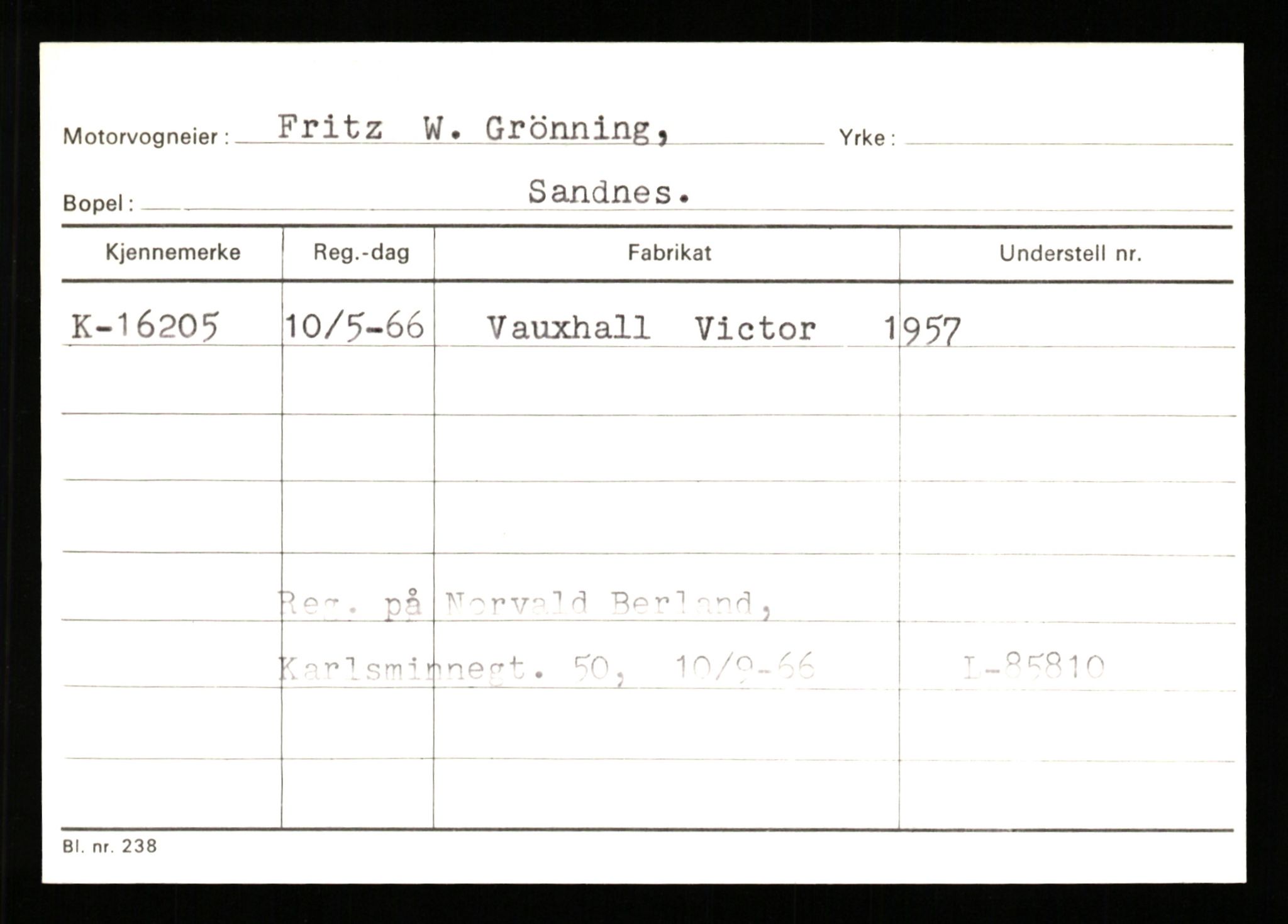 Stavanger trafikkstasjon, SAST/A-101942/0/G/L0004: Registreringsnummer: 15497 - 22957, 1930-1971, p. 385