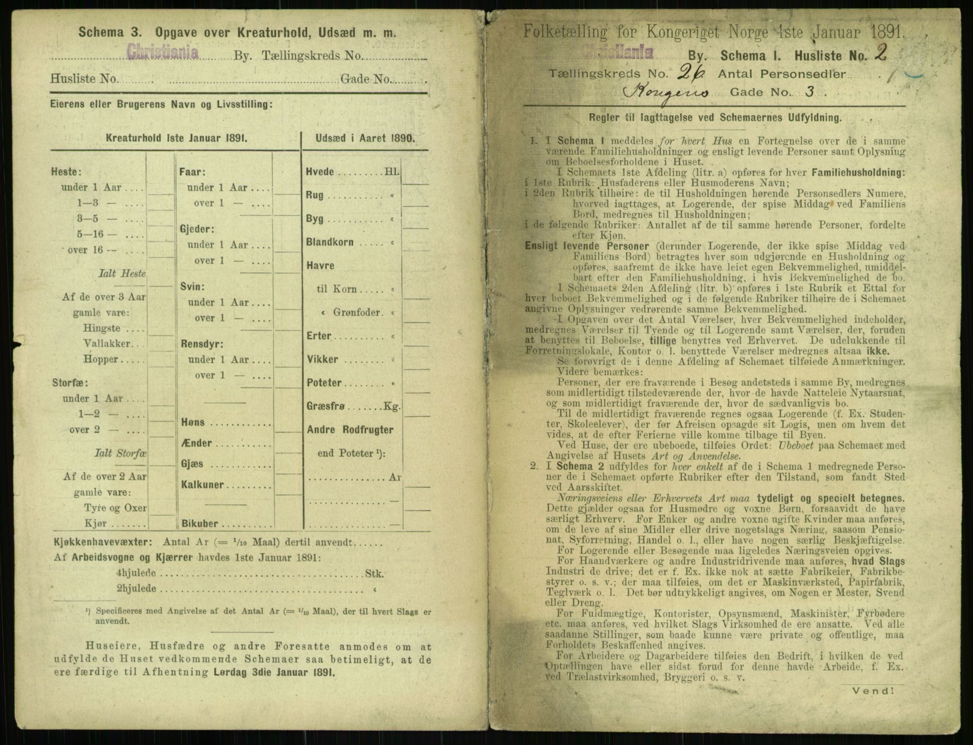 RA, 1891 census for 0301 Kristiania, 1891, p. 12992